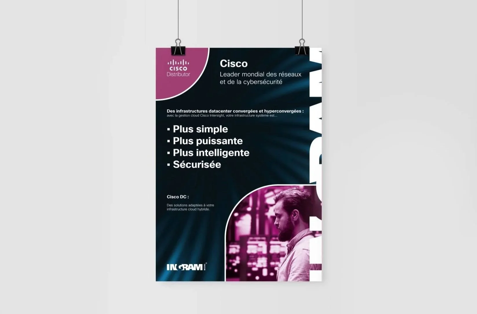 Affiche A3 promotionnelle Cisco
