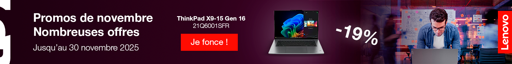 Banniere Lenovo sur le site Xvantage d'Ingram Micro