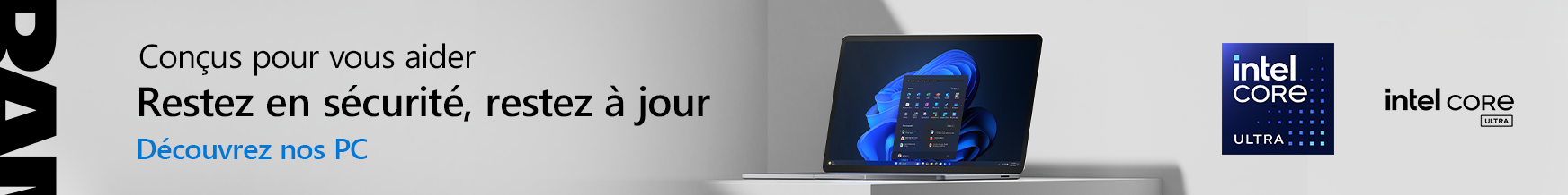 Banniere Intel sur le site Xvantage d'Ingram Micro