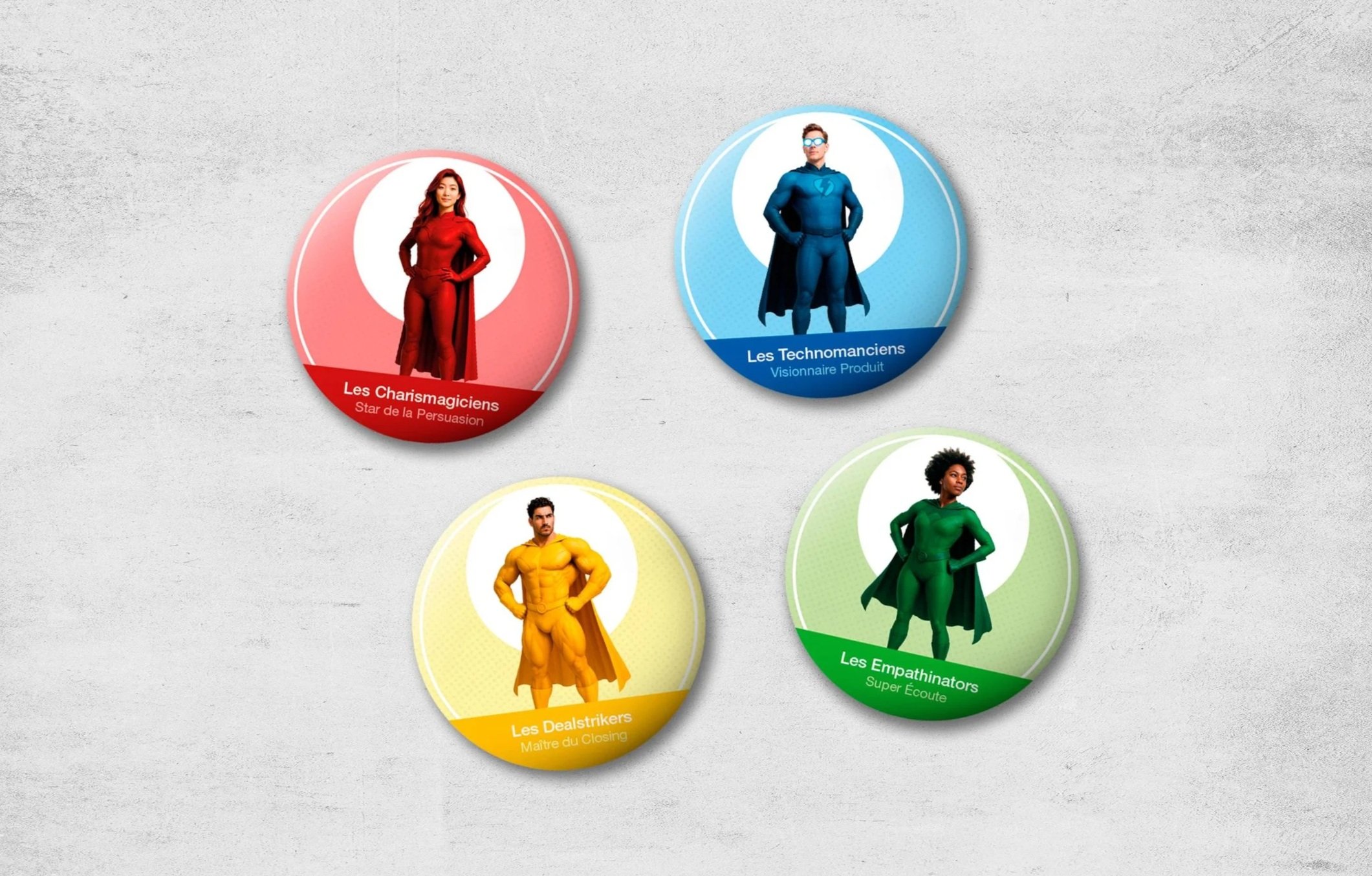 Badges pour commerciaux d'Ingram Micro, mois evenement Dell Technologie