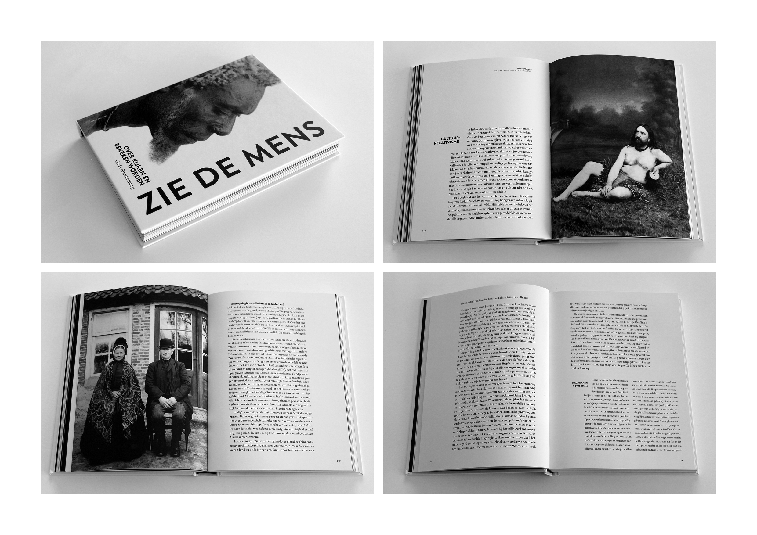 Book design "Zie de Mens" (Linda Roodenburg)