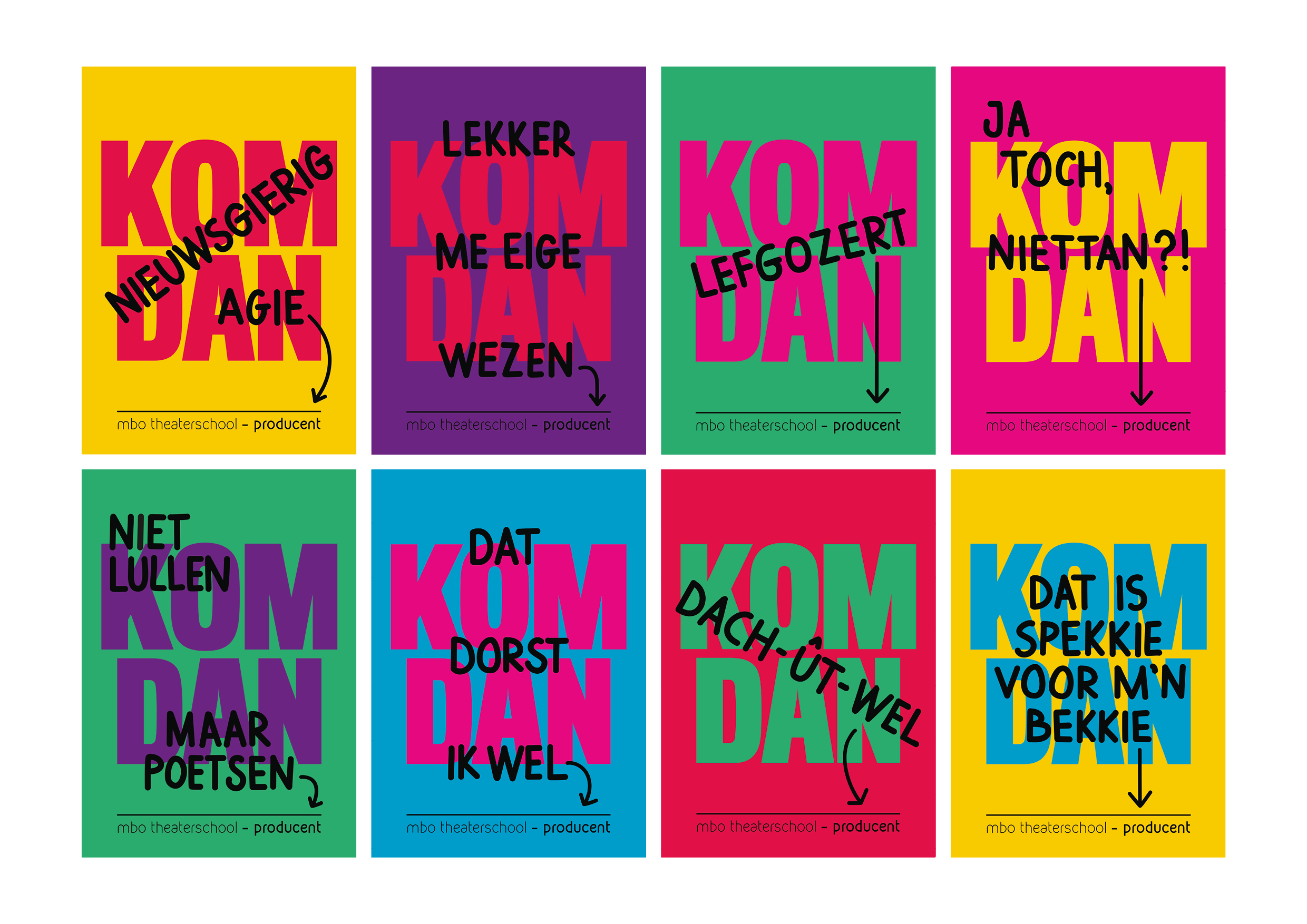 Poster design for MBO Theaterschool