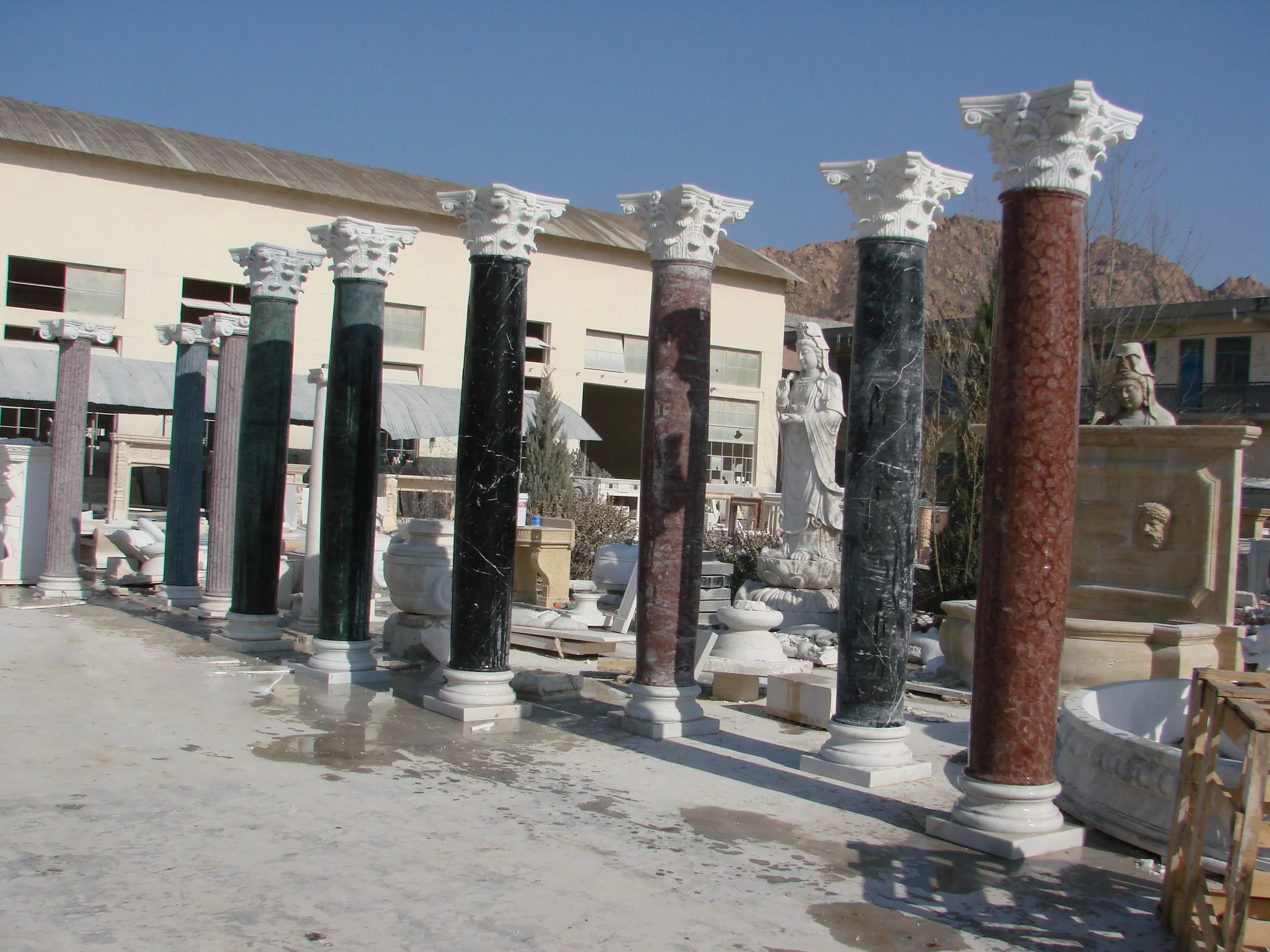 Carved Marble Column