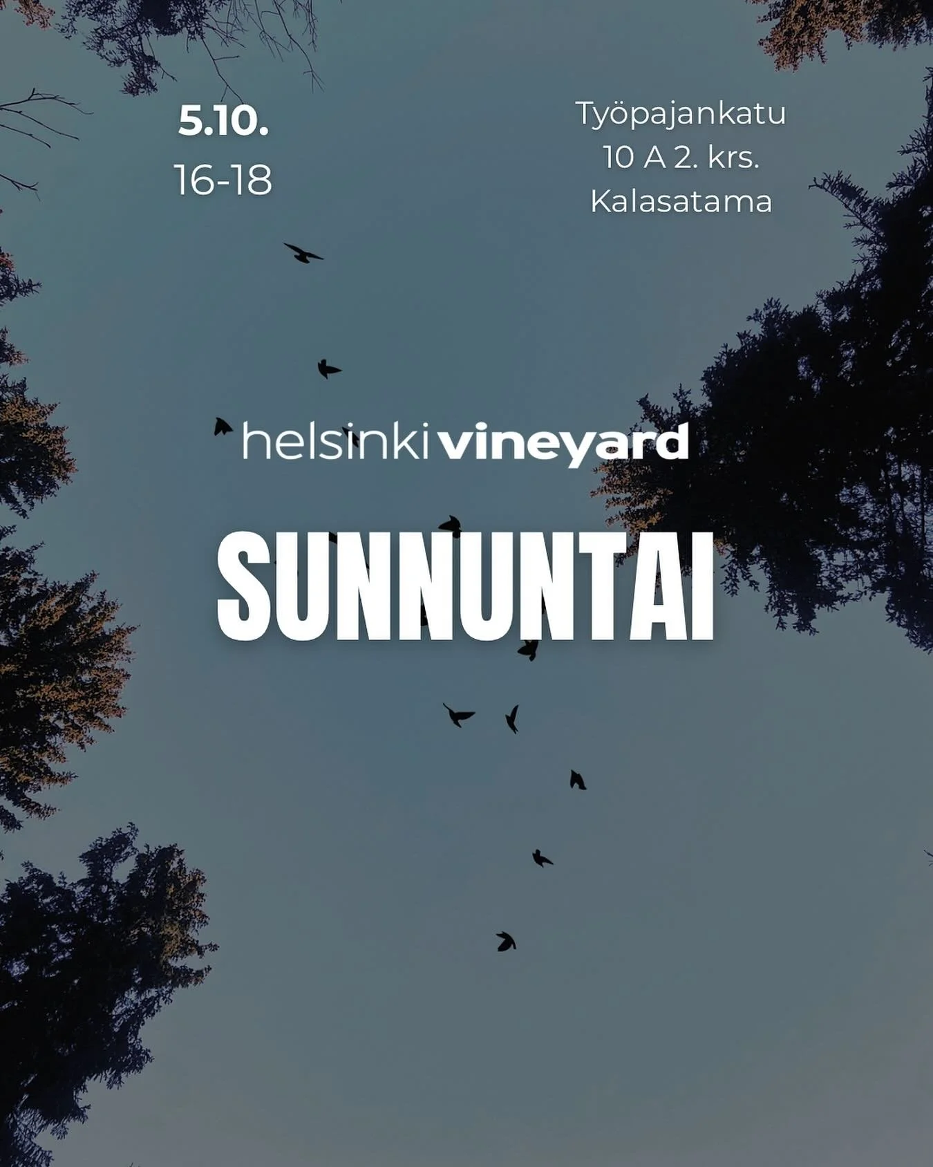 Tervetuloa jumalanpalvelukseen sunnuntaina! 🌊
🕓 5.10. kello 16-18
🙏🏽 Ohjelmassa: ylistys, ehtoollinen, sana, rukouspalvelu, kahvittelu ja lasten oma ohjelma.

Ovet ovat avoinna kaikille - n&auml;hd&auml;&auml;n Kalasatamassa!

#seurakunta #helsin