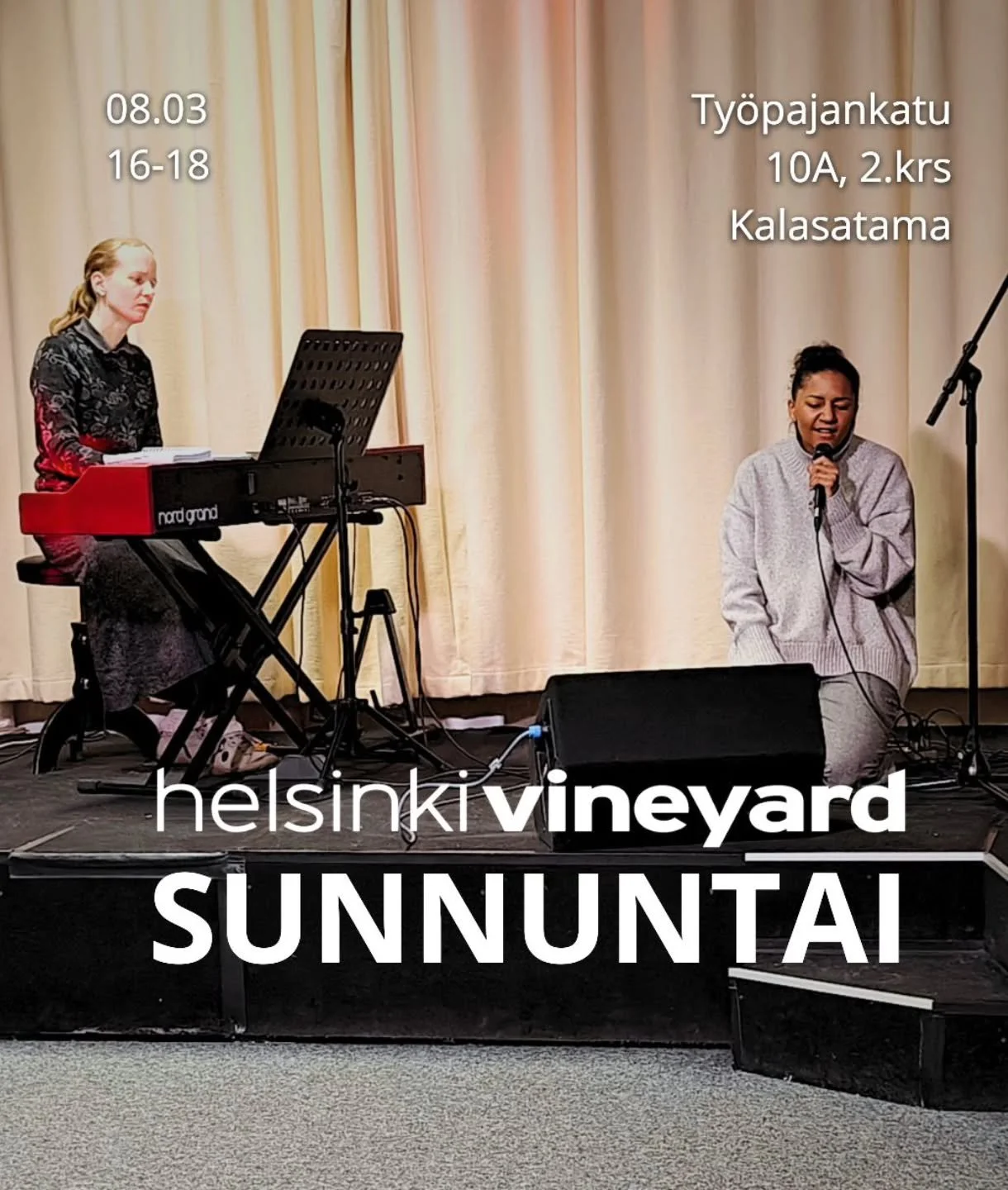 Sunnuntai on tulossa. Valmistetaan syd&auml;memme yhdess&auml; ylist&auml;m&auml;&auml;n Herraa! Tervetuloa Vineyardiin t&auml;n&auml; sunnuntaina!

'Herra, minun Jumalani, sinua min&auml; kiit&auml;n koko syd&auml;mest&auml;ni, i&auml;ti min&auml; k