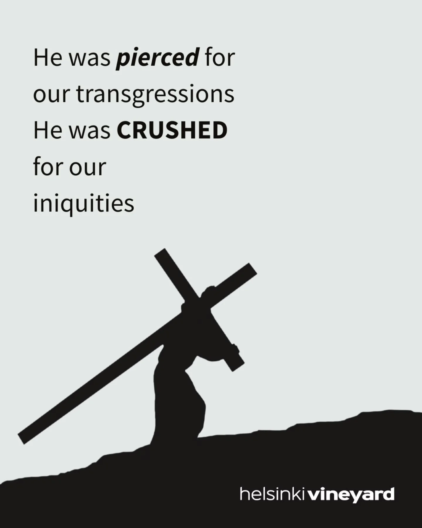 It's Good Friday, which in Finnish is called 'Long Friday' (pitk&auml; perjantai)

Long Friday makes sense, because Jesus suffered greatly and long. He was beaten, flogged, mocked, forced to carry a heavy cross through Jerusalem to a place called Gol