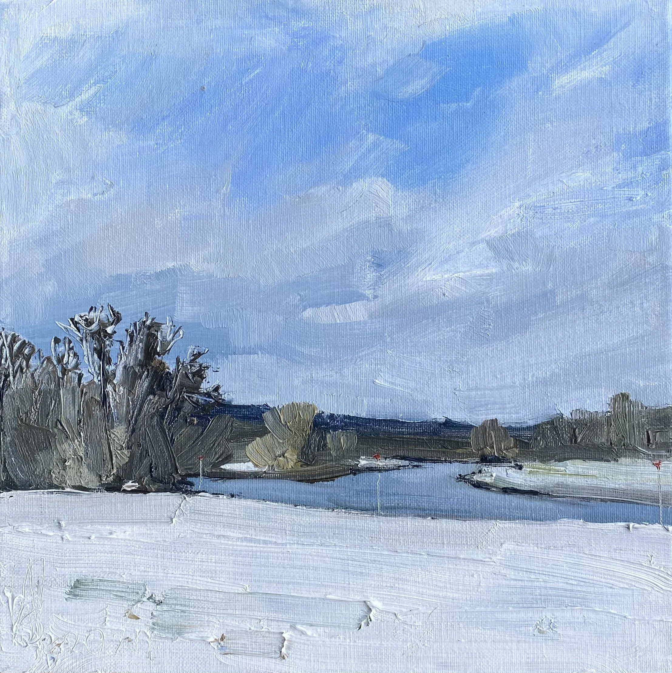 Staat u hier al lang - 30x30cm - € 300,-