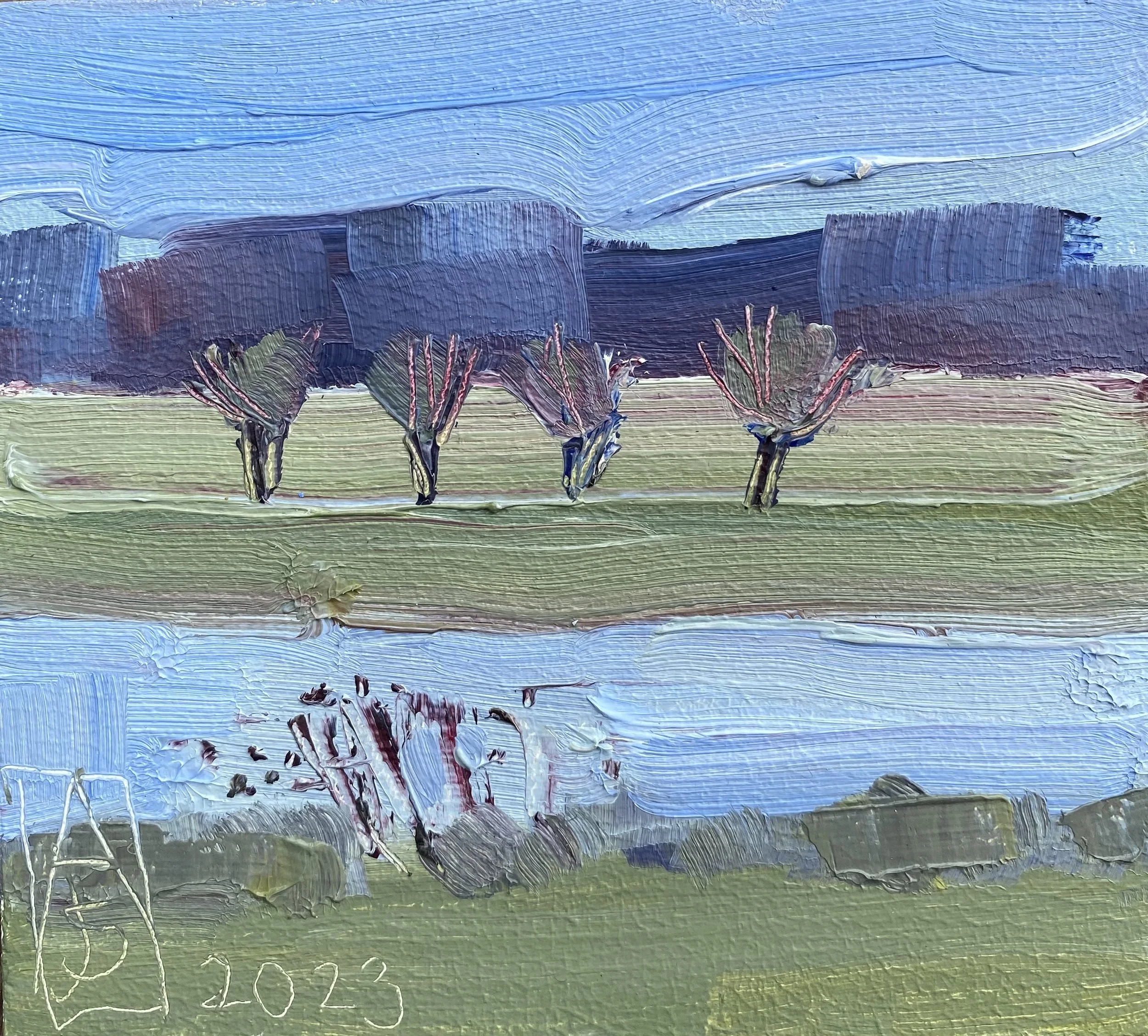 De kop is eraf - 10,5x11,5cm - € 135,-