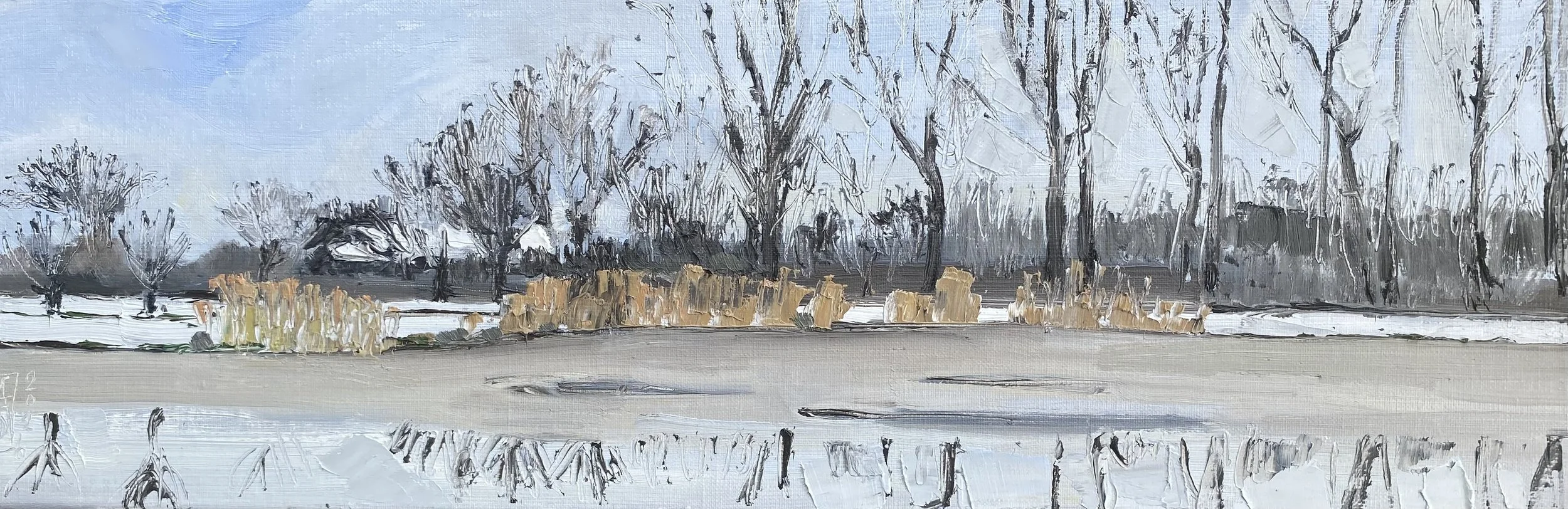 Dit schilderjaar begint goed - 20x60cm - € 400,-