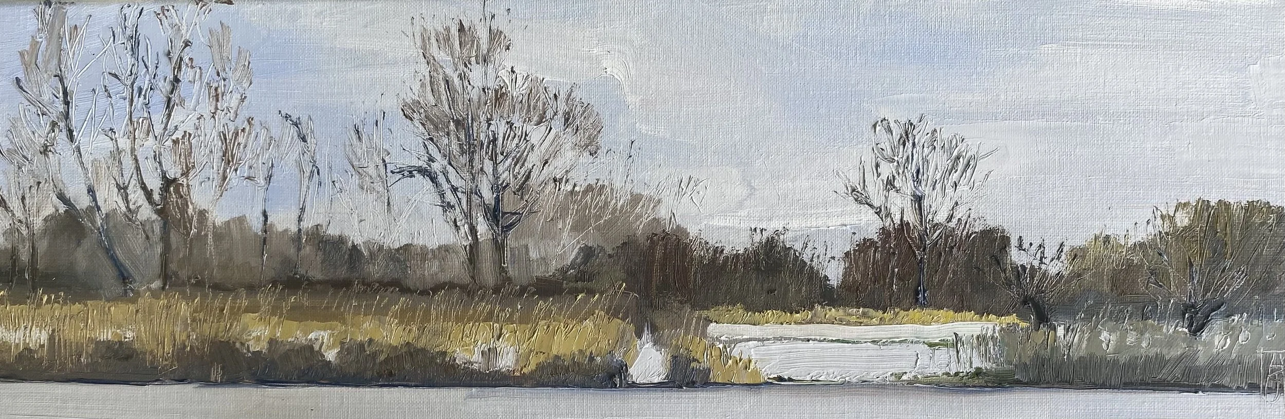 Hoera sneeuw - 20x60cm - € 400,-