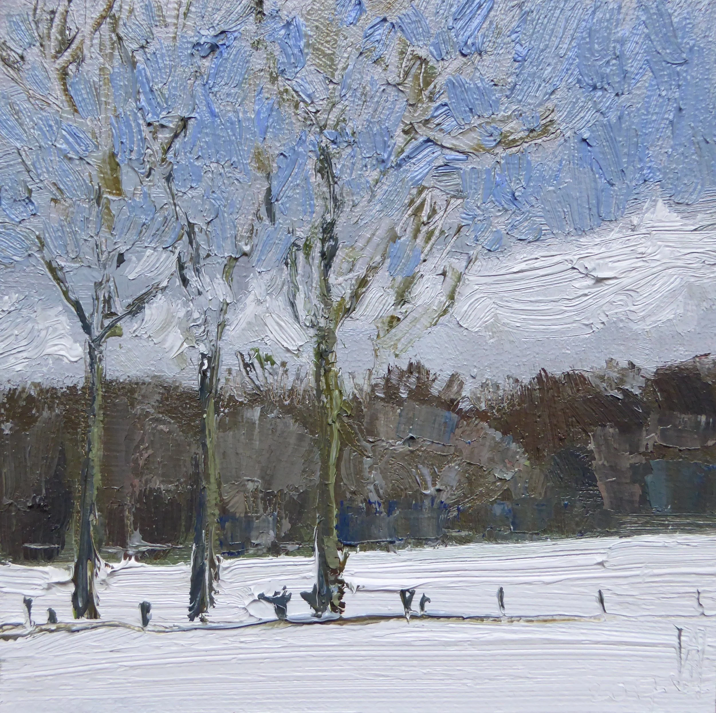 In Arnhem ligt nog sneeuw - 15x15cm - € 150,-