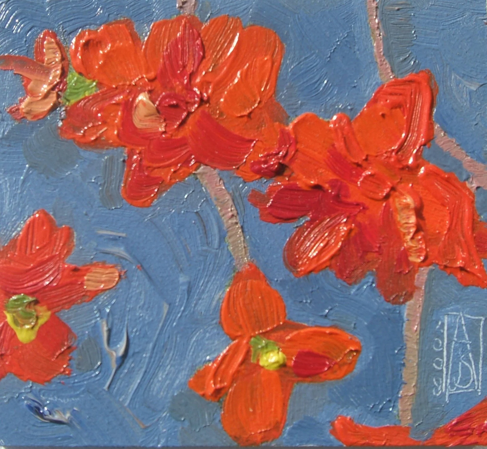 In een veilige tuin (nr 1) - 10,5x11,5cm -  € 135,-