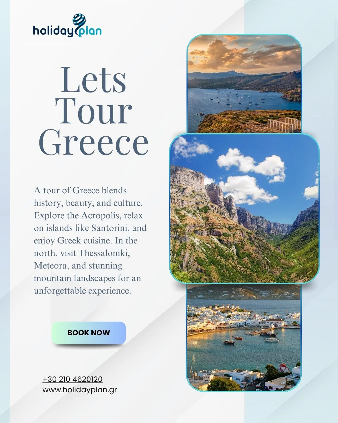 Discover the magic of Greece 🇬🇷✨ From ancient ruins to majestic mountains and sun-soaked islands, every corner is full of wonder. Hike scenic trails, explore timeless history, and feel the spirit of the Mediterranean. Your Greek adventure awaits! ?
