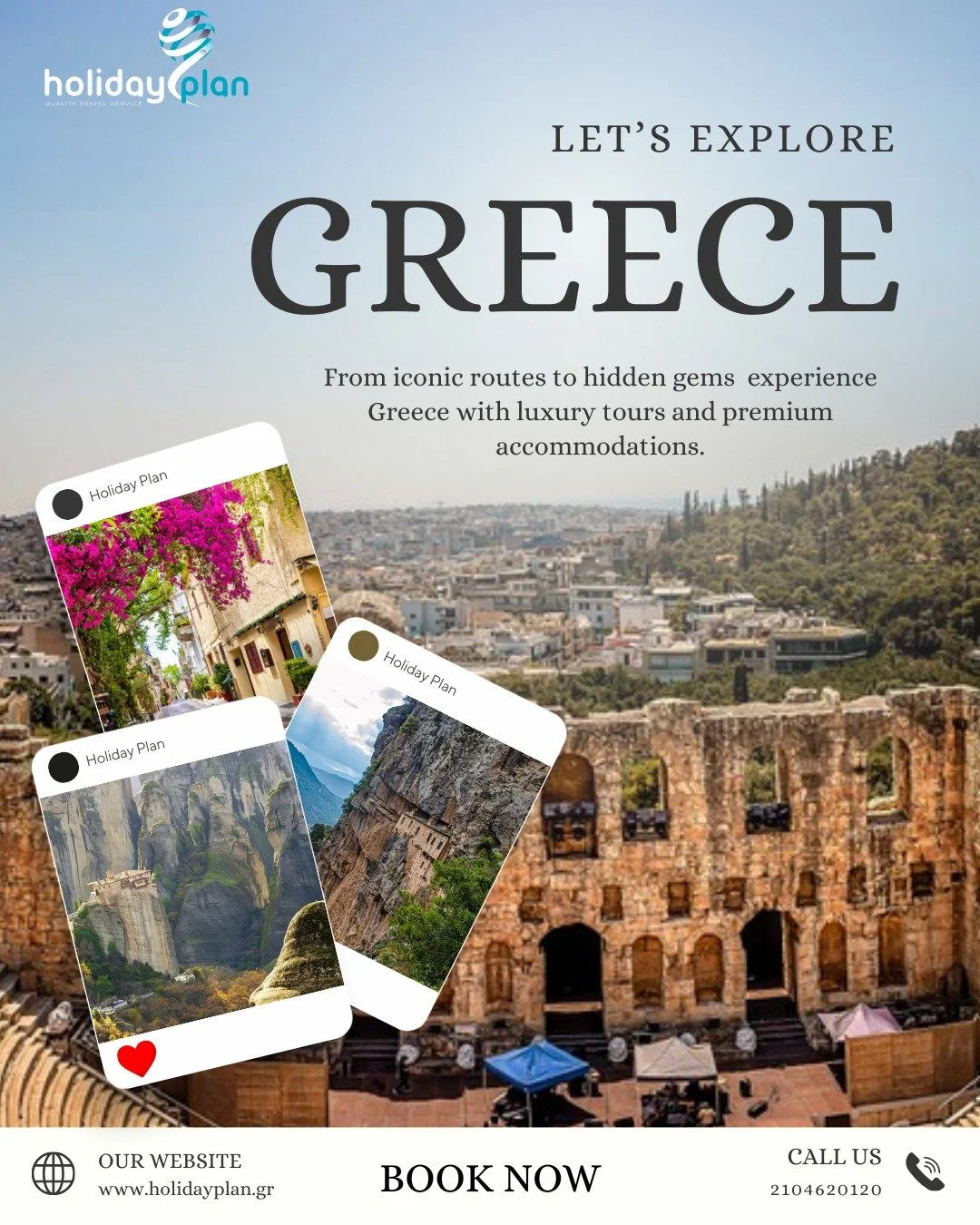 ✨Greece isn&rsquo;t just a destination.

It&rsquo;s a feeling &mdash; best experienced in luxury.
From iconic islands to hidden mainland gems, we design tailor-made tours with premium transportation and handpicked luxury accommodations.
You just arri
