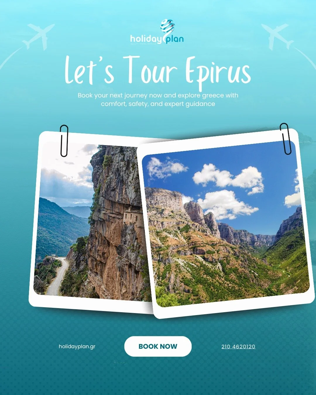 🇬🇷✨ Let&rsquo;s Tour in Greece!
Uncover legendary landmarks, dive into turquoise waters, and wander through charming hillside towns. From iconic ruins to dreamy island escapes &mdash; your Greek adventure starts here! 🏛️🌅

📍Book your dream escap
