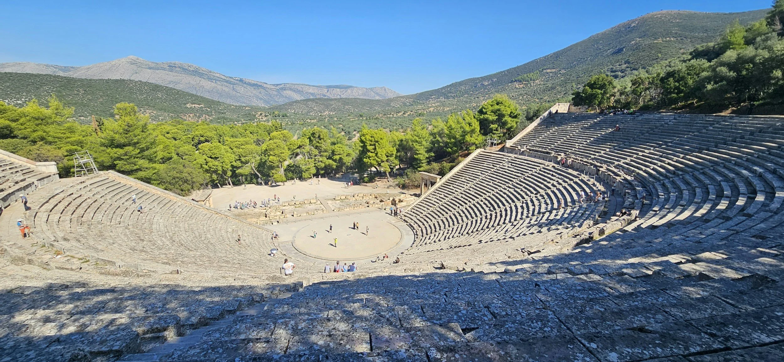 Ancient Theatre of Epidaurus in the Peloponnese Greece