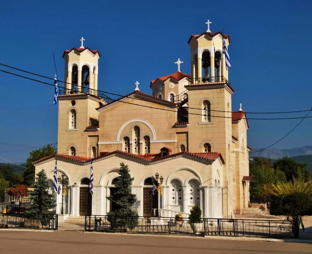 Monastery of Saint Efraim pilgrimage site in Nea Makri Greece