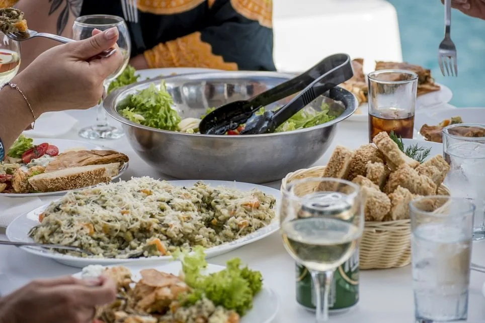 Light lunch served on board during a semi-private sailing cruise from Paros
