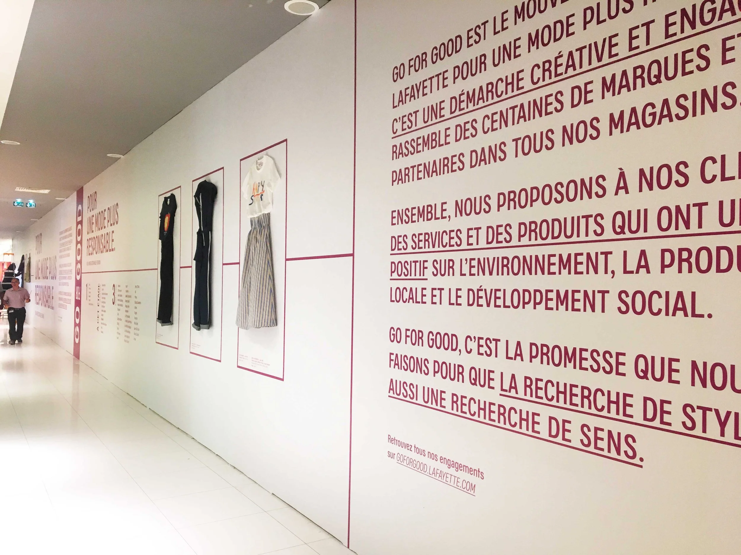 Habillage graphique Galeries Lafayette