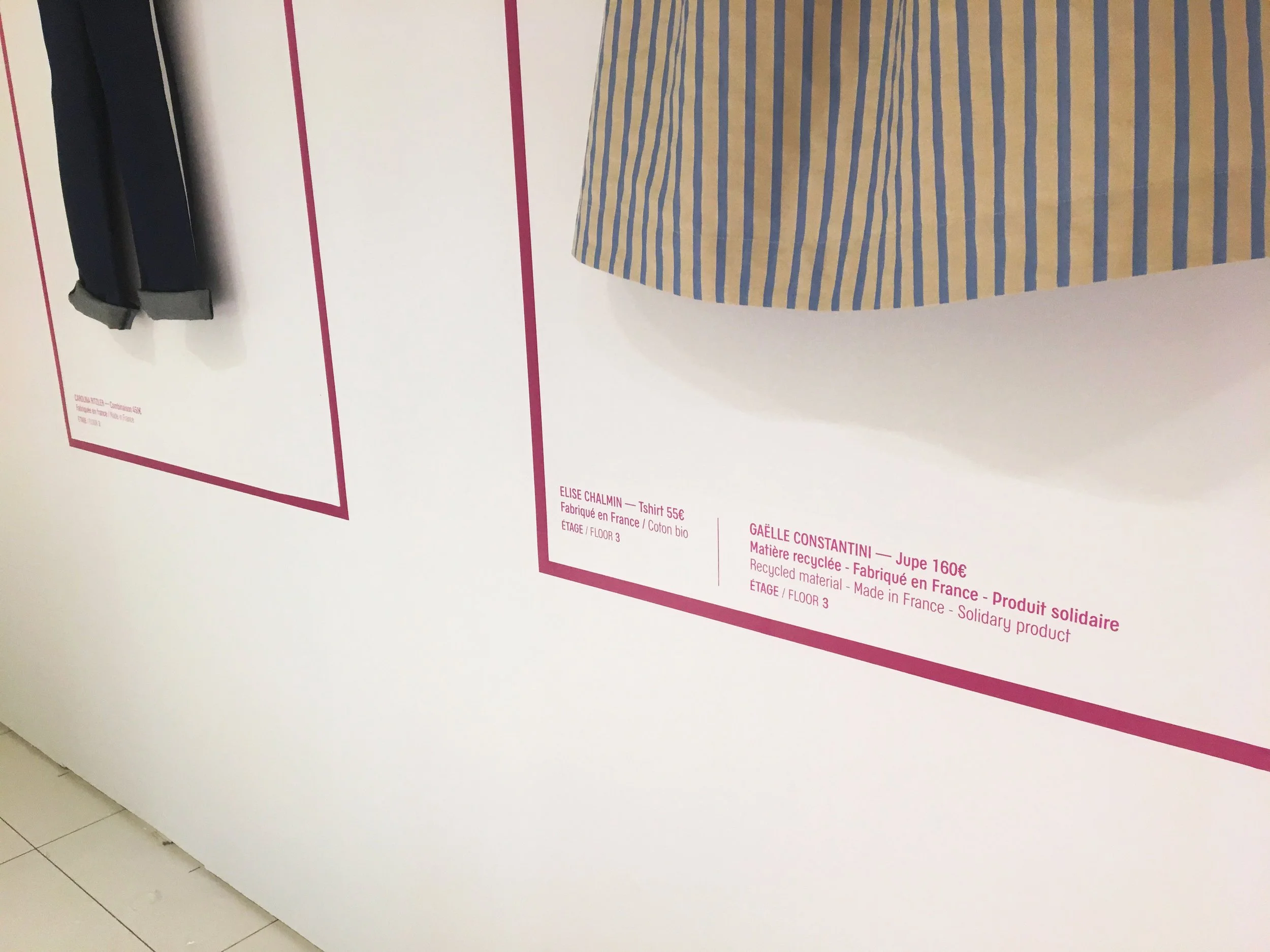 Habillage graphique Galeries Lafayette