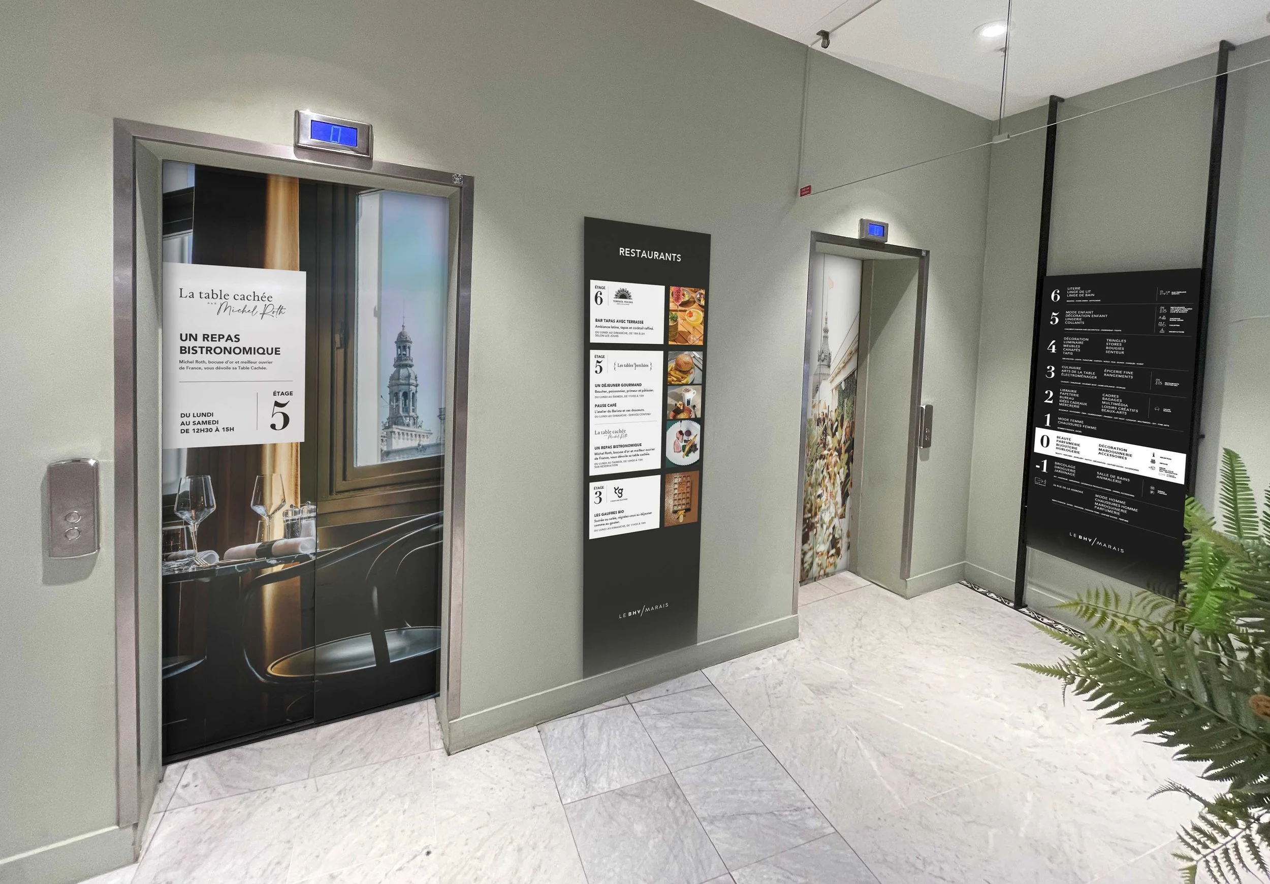 Directory restaurant BHV