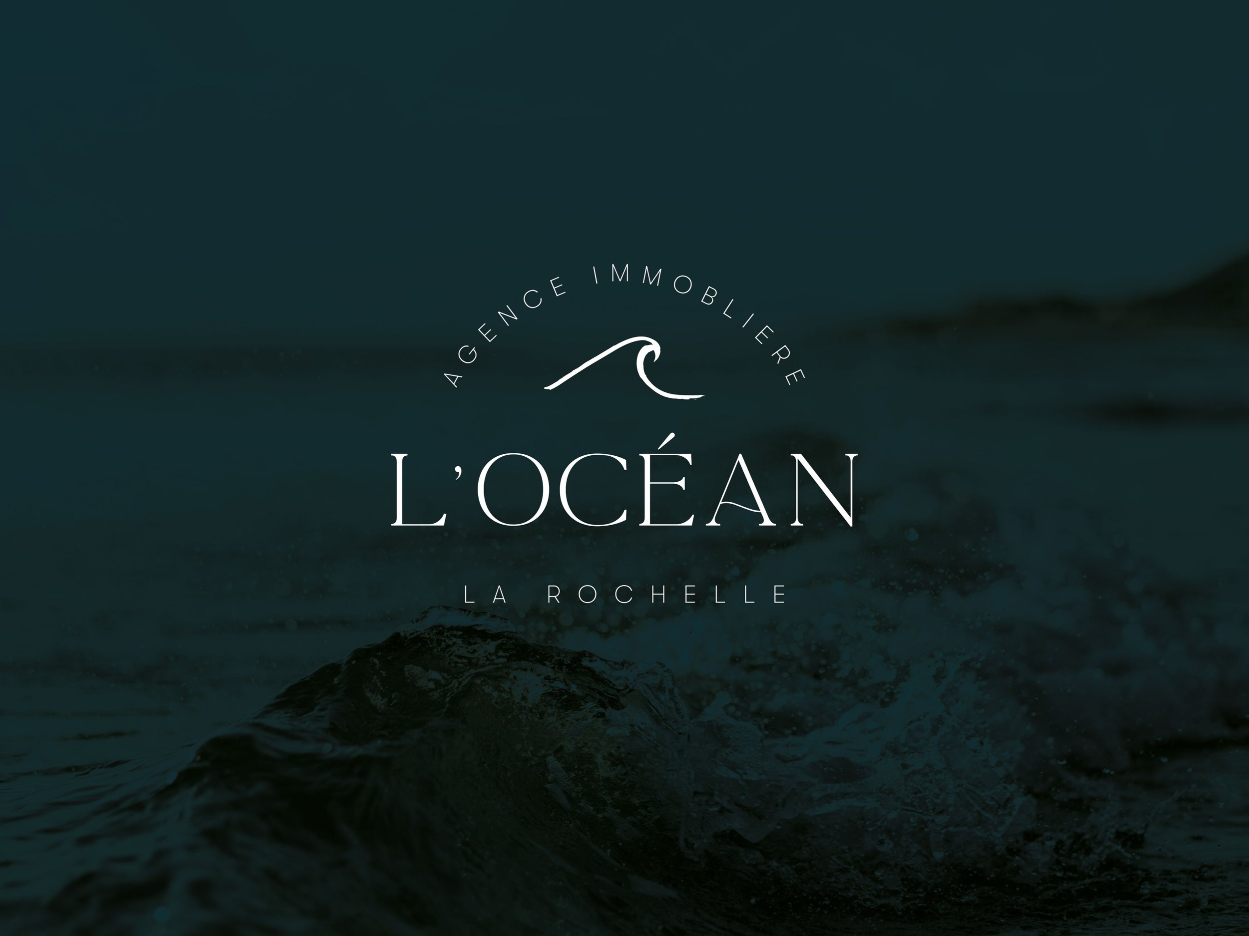 Identité de marque de l'Agence immobilière de l'Océan