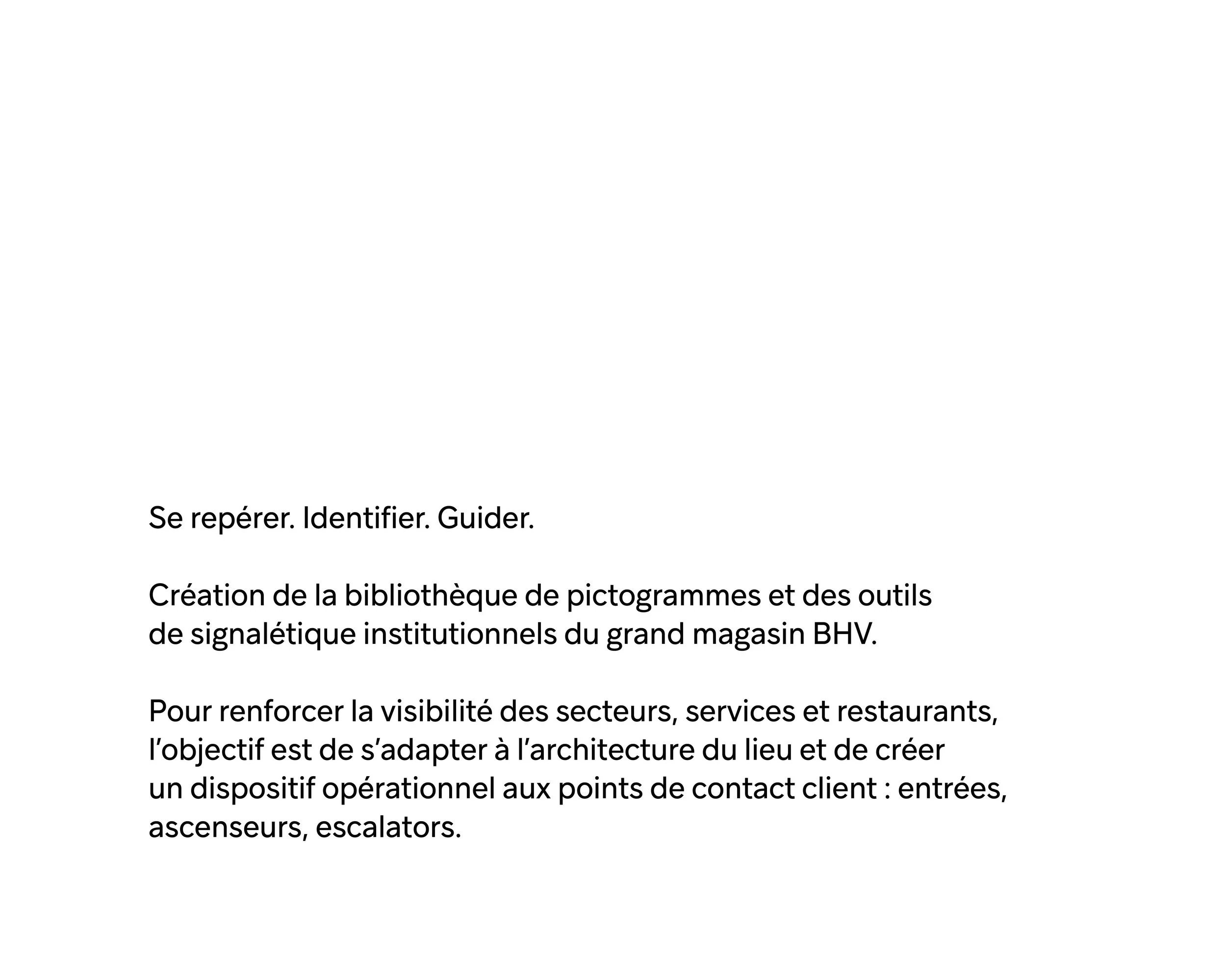 Signalétique BHV