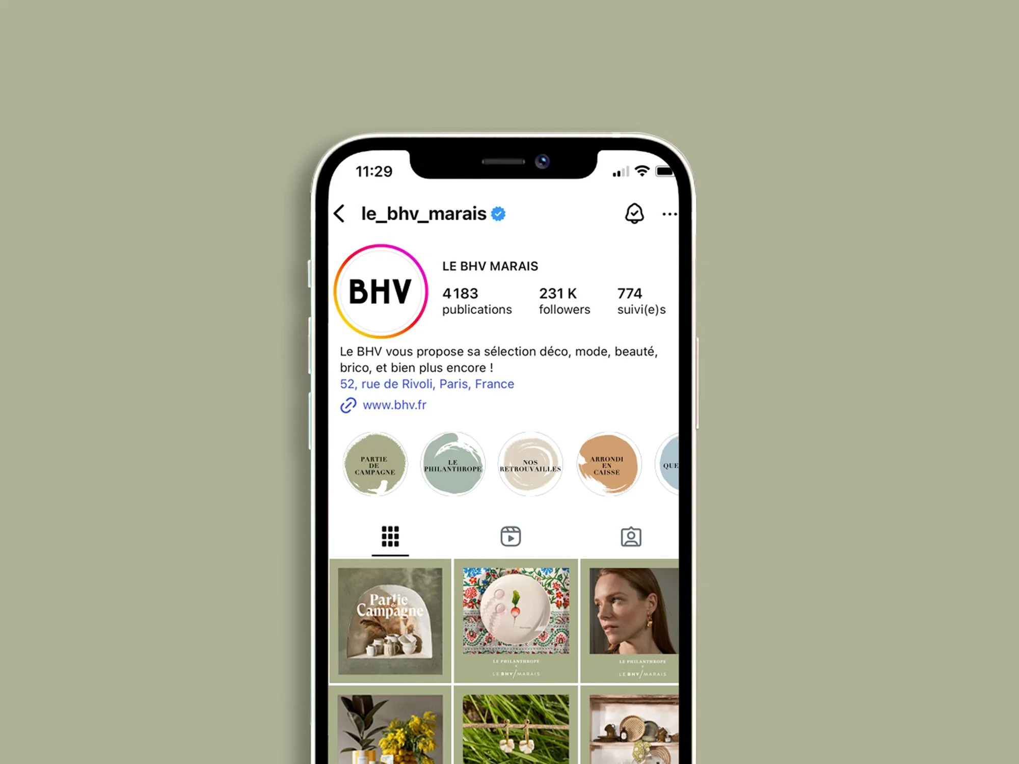 Logo, identité de marque Partie de campagne LE BHV MARAIS