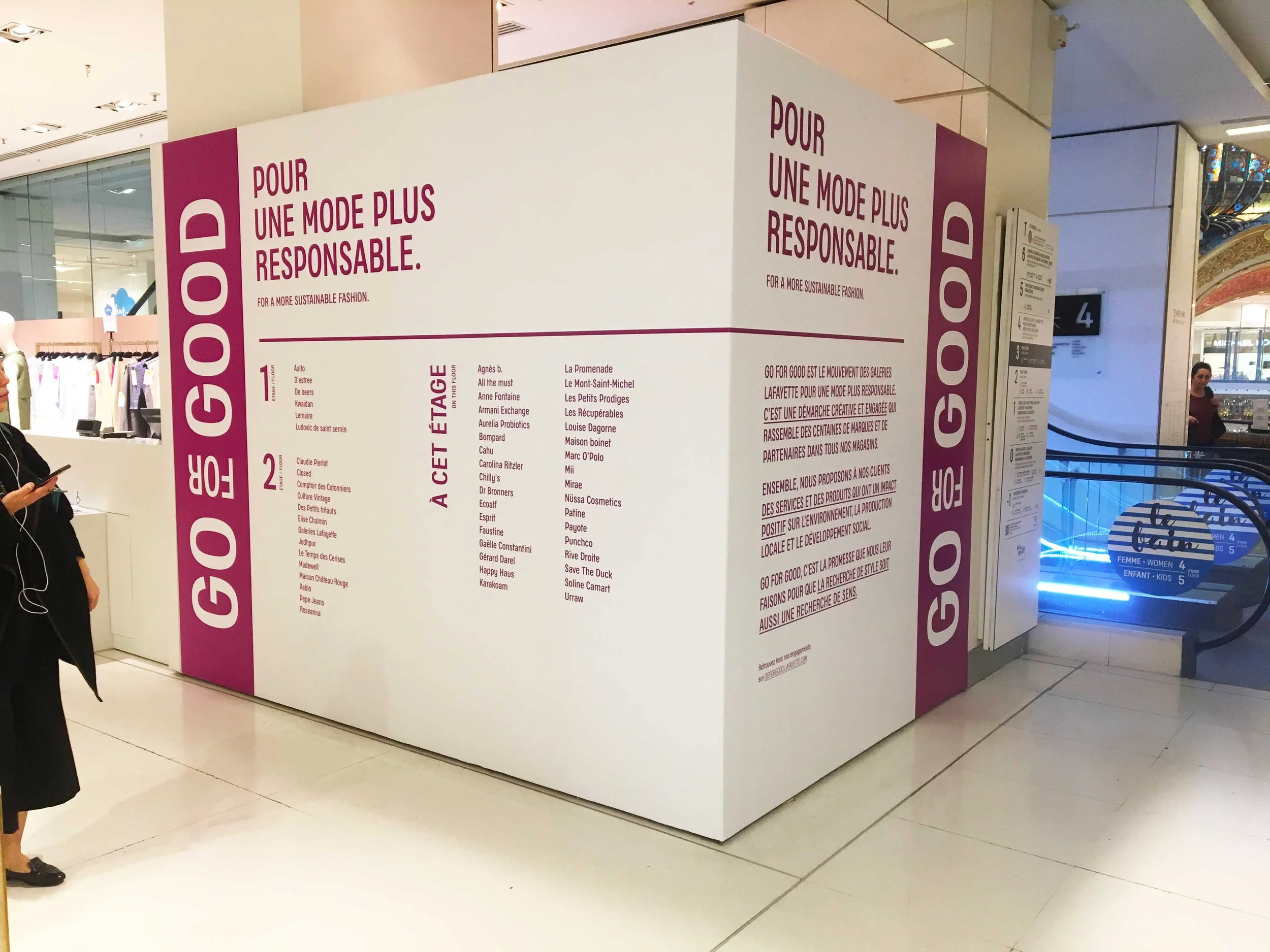 Habillage graphique Galeries Lafayette