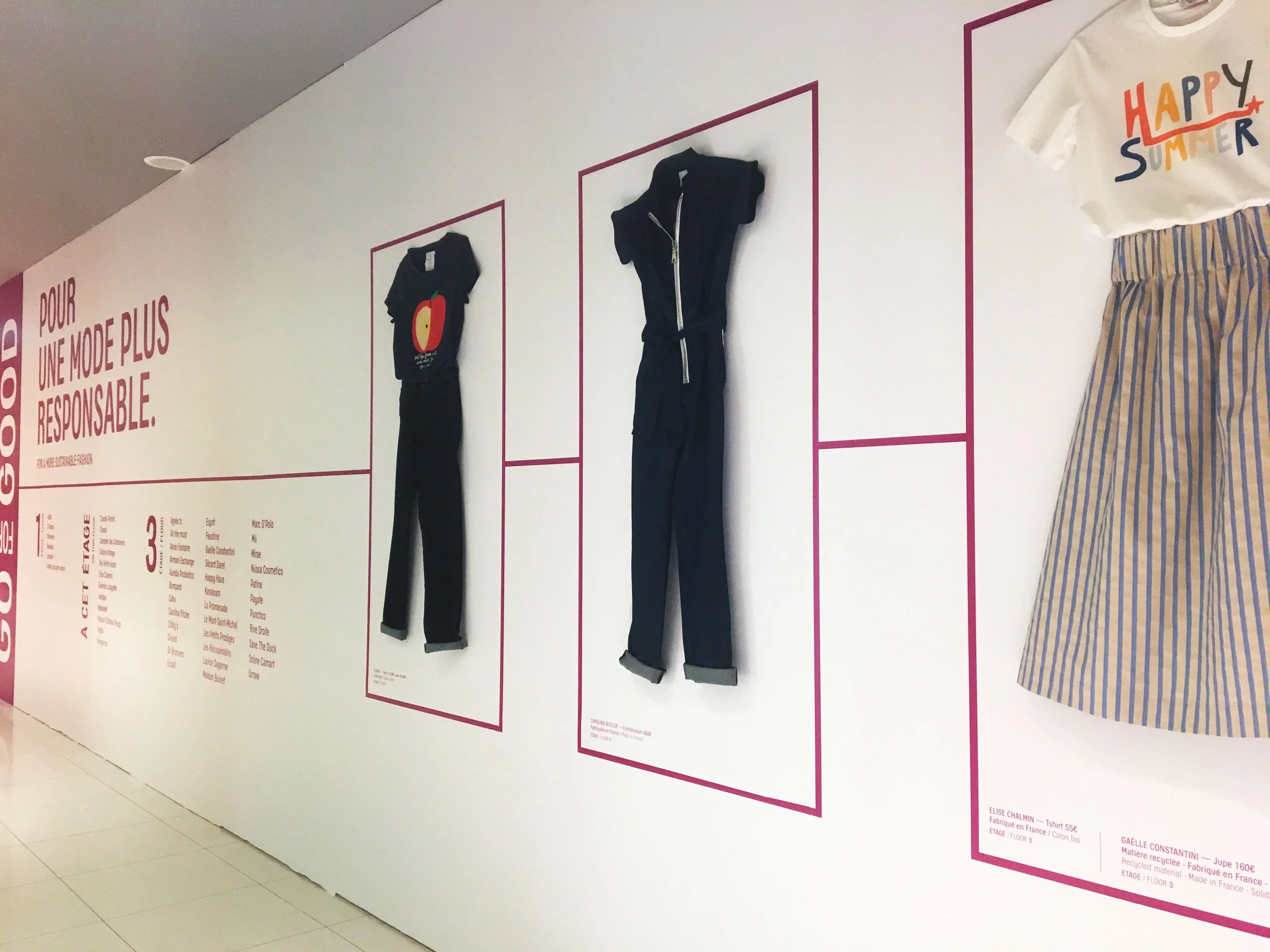 Habillage graphique Galeries Lafayette