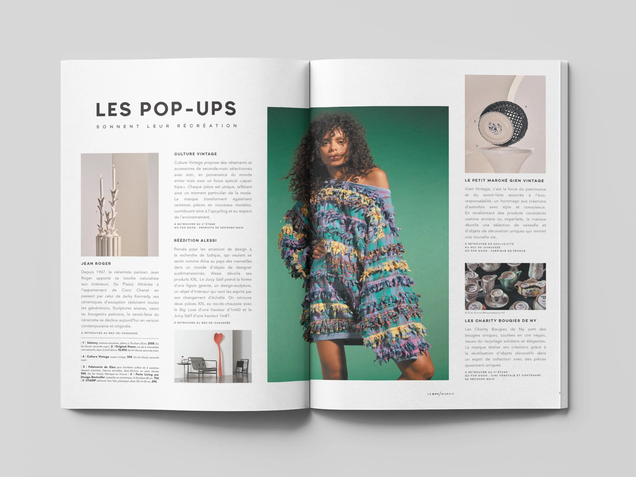 Dossier de presse de l'évènement parisien "Recréation" avec la marque d'objet de seconde main Selency