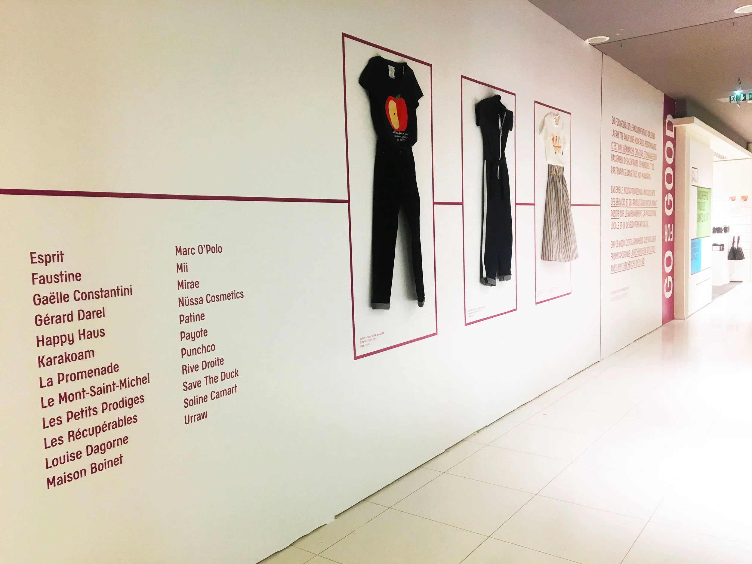 Habillage graphique Galeries Lafayette