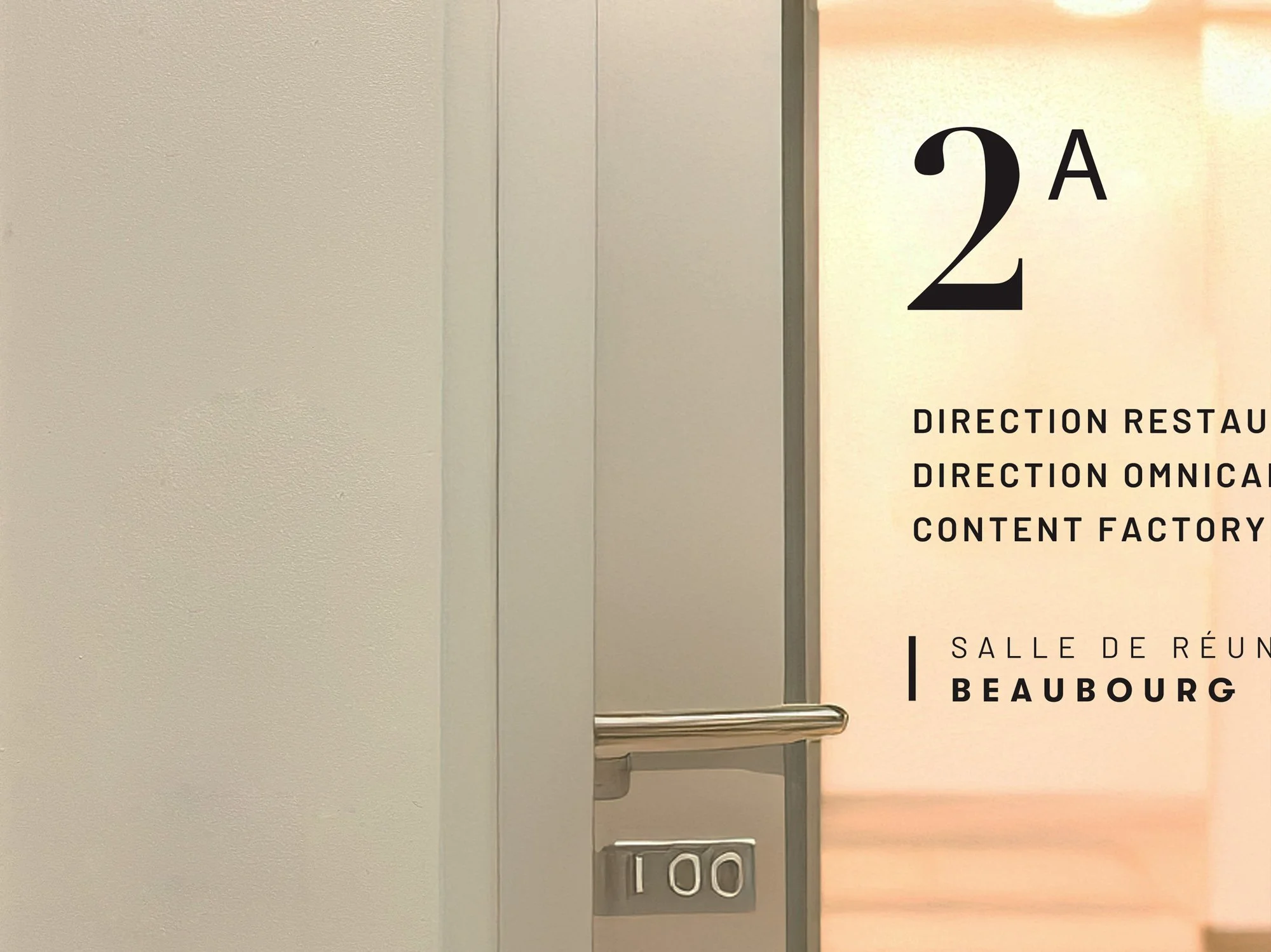 Signalétique des bureaux du BHV