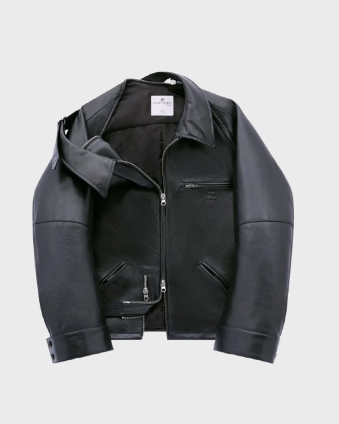 Courrèges Leather Biker Jacket