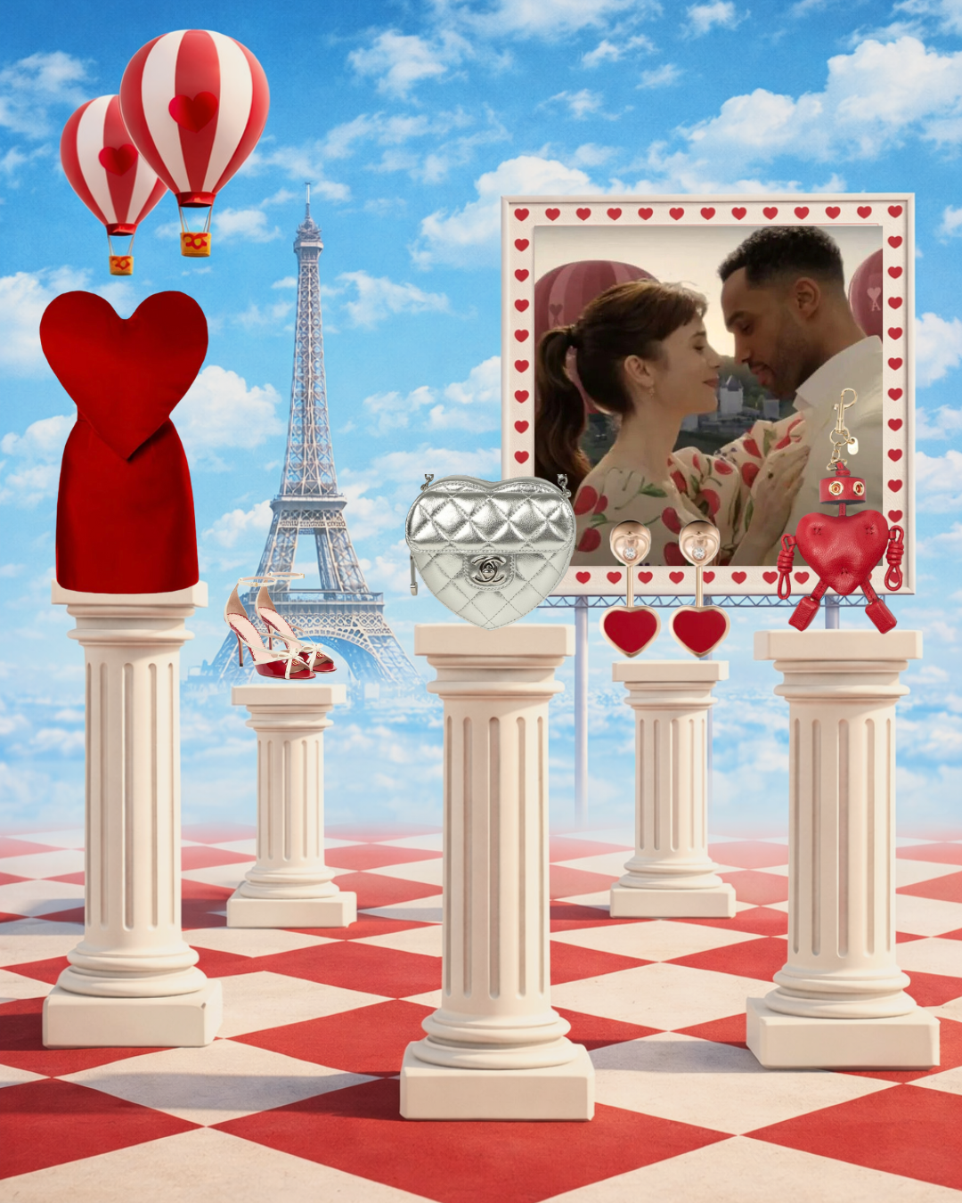 Four Valentine’s Day Moods, Inspired by Emily in Paris