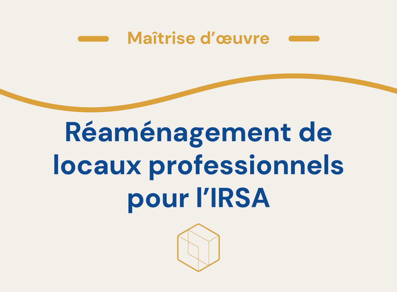 Réaménagement de locaux professionnels pour l’IRSA : modernisation et optimisation des espaces