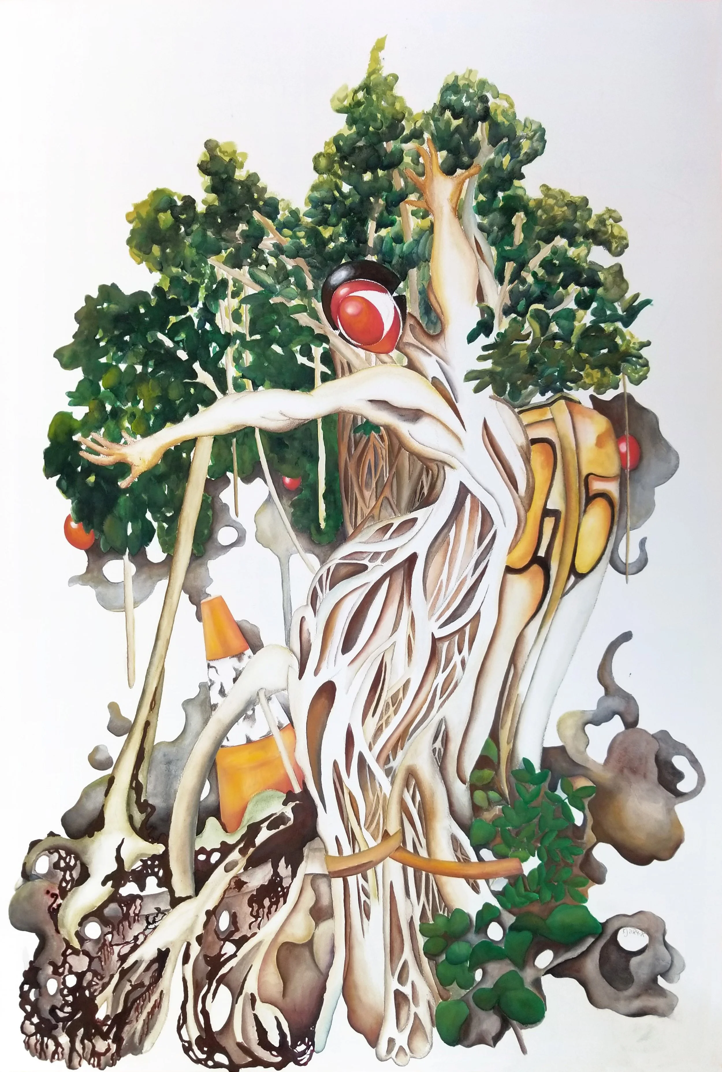 U-Park Ambitions, 2024-25. Gouache, watercolour, pencil on paper — 74 x 109 cm 