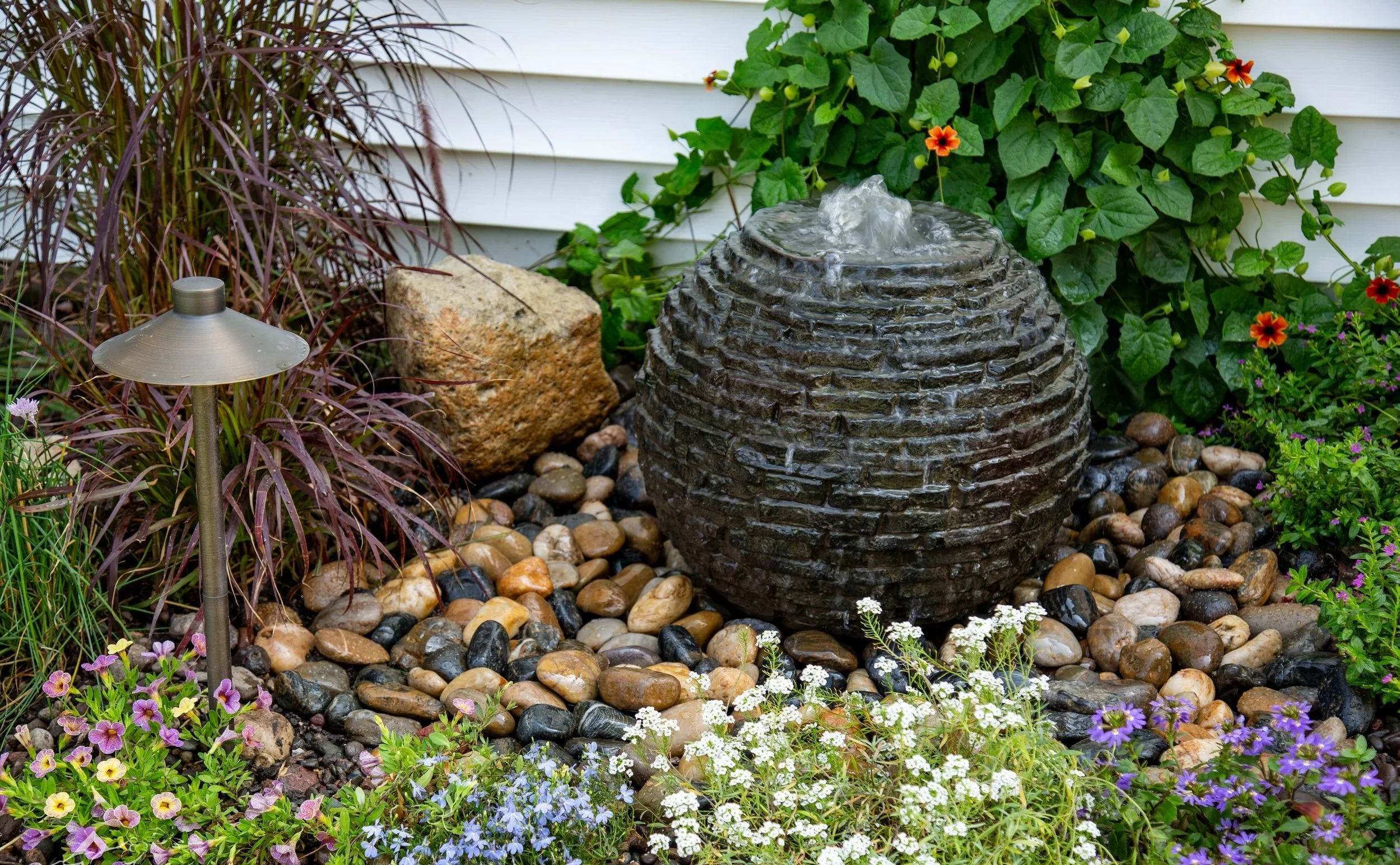 Bubbling Rock and Fountains - Timber Creek Landscaping NC