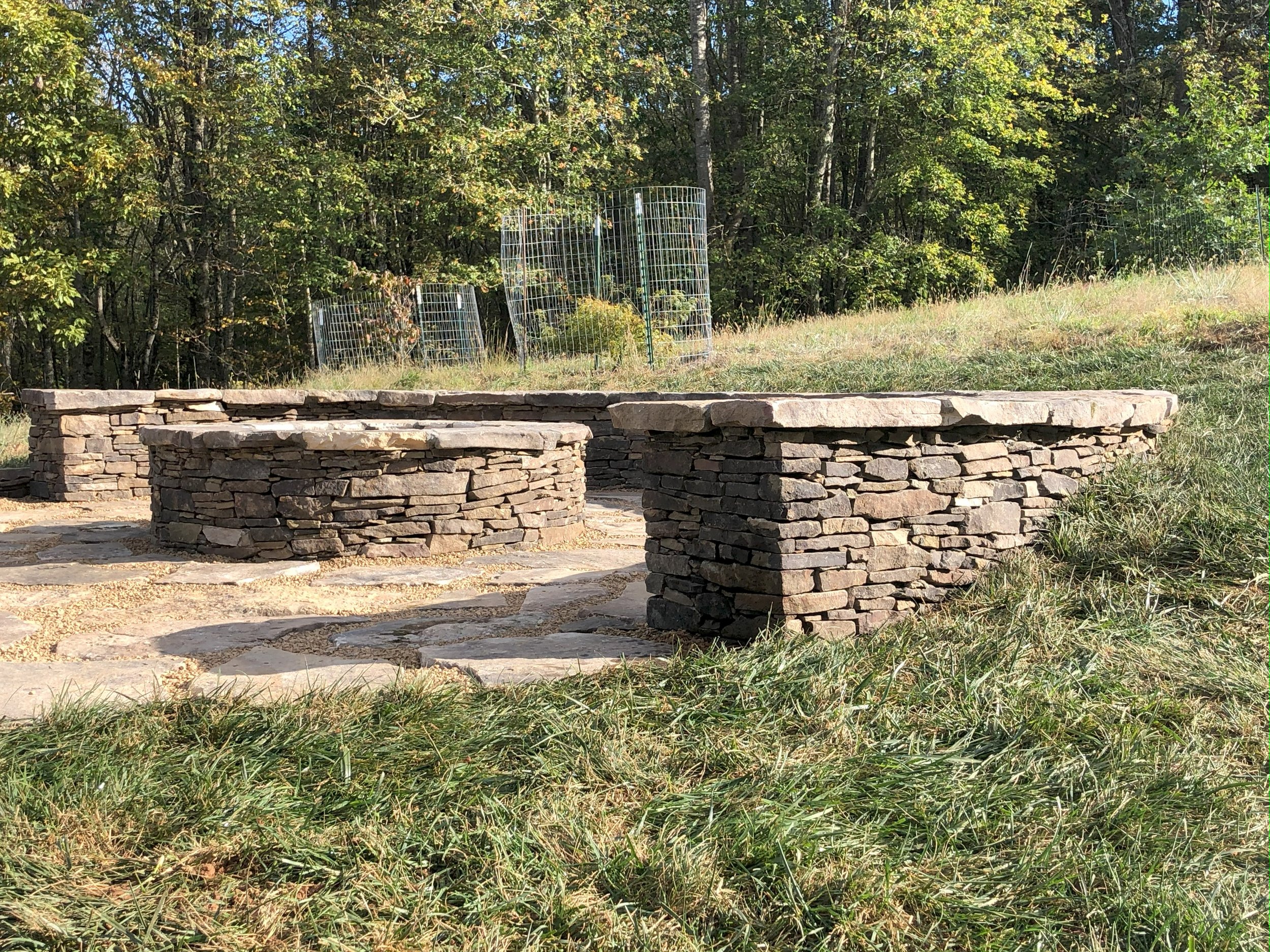 Outdoor Fireplaces and Fire Pits - Hardscaping- Timber Creek Landscaping NC