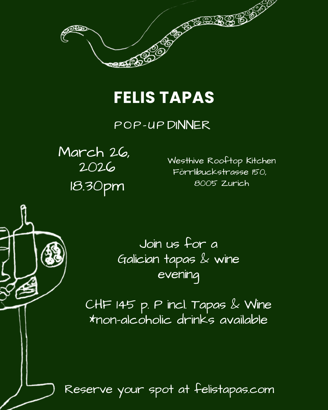 Galician Tapas & Wine Pop-Up Dinner