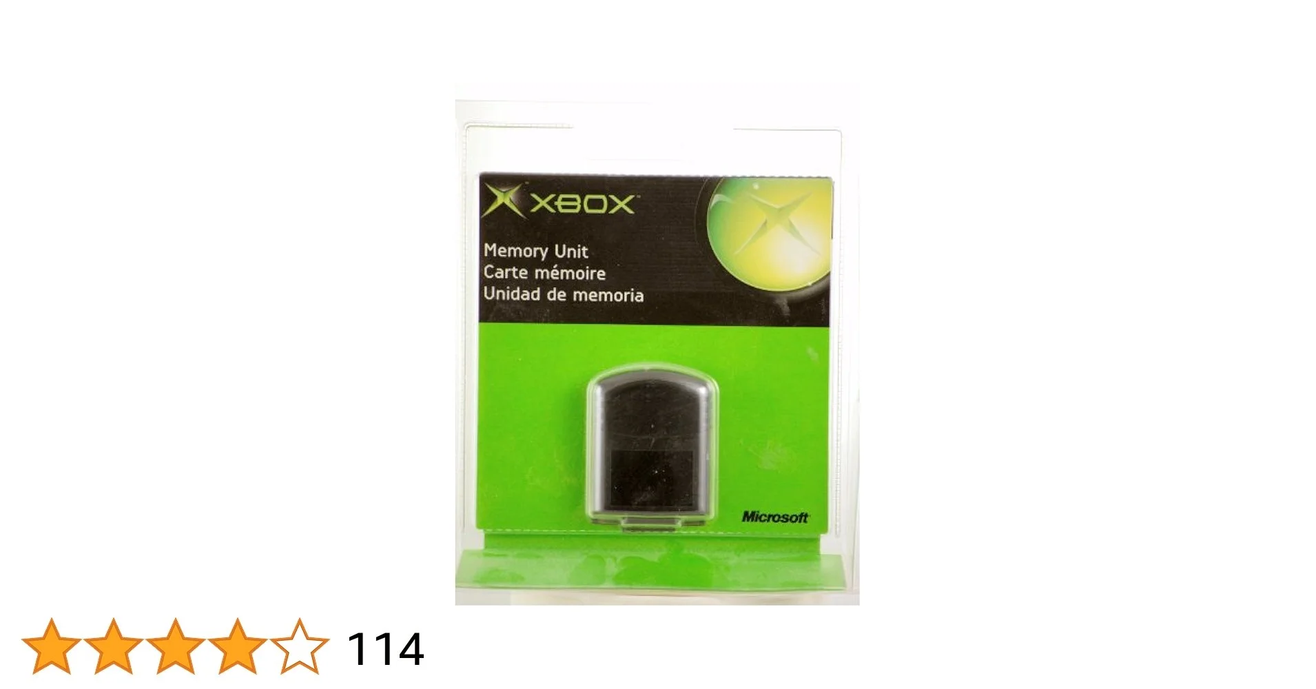 Xbox 8MB Memory Card (xbox classic)