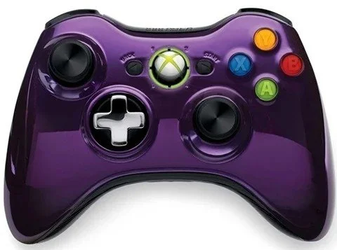 Xbox 360 Controller Chrome Purple