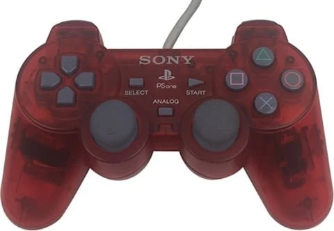 PlayStation 1 DualShock – Clear Red Edition