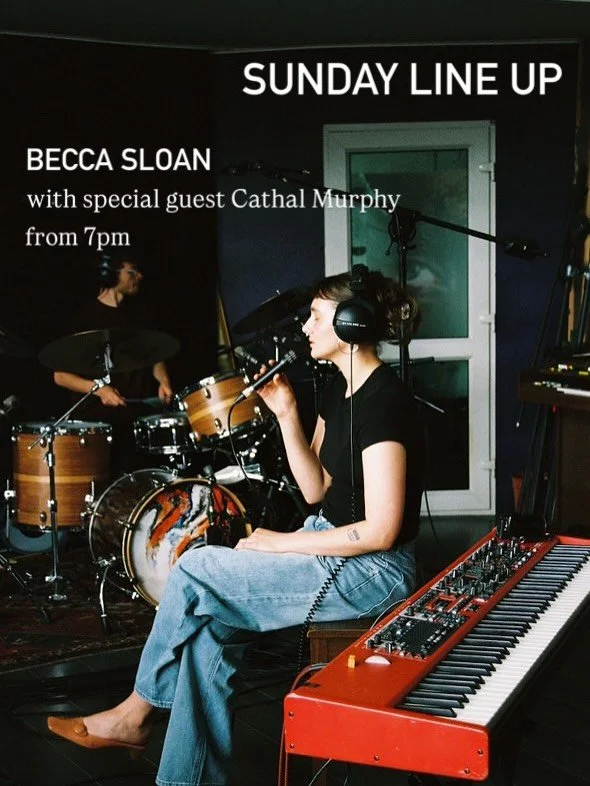 Sunday line-up 
6.30pm - 10.30pm 

We&rsquo;ve got the incredibly talented Becca Sloan on the mic from 7pm with a little guest appearance from Cathal Murphy. 

Taking us into the final half of the evening we&rsquo;ve got our guy, Fergus McNally flipp