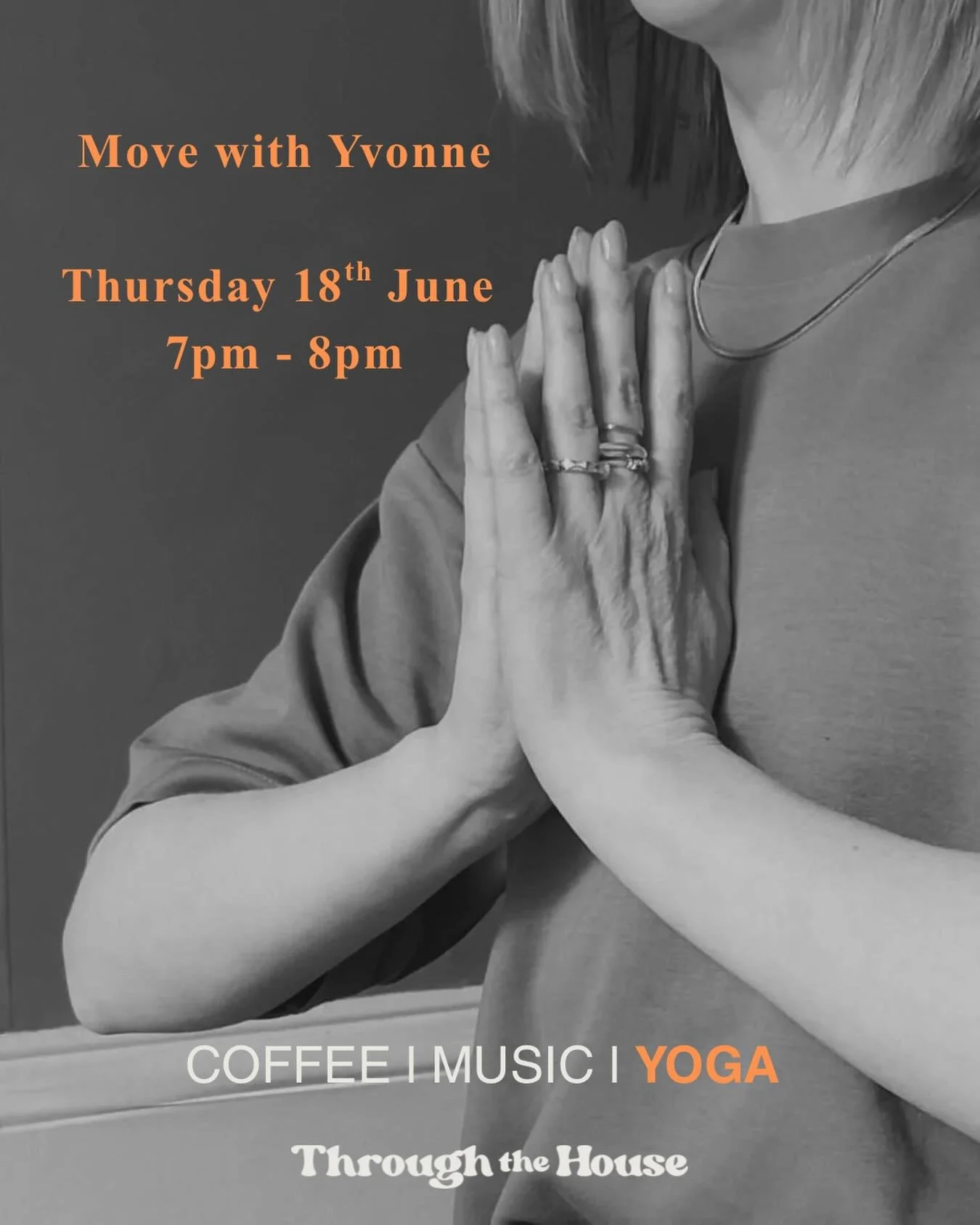 ✨Ease into your evening with Move with Yvonne ✨

A gentle yet energising Vinyasa Flow to help you shake off the day, reconnect with your body and leave feeling calm, refreshed and restored.

Join us at Through the House for an hour of mindful movemen