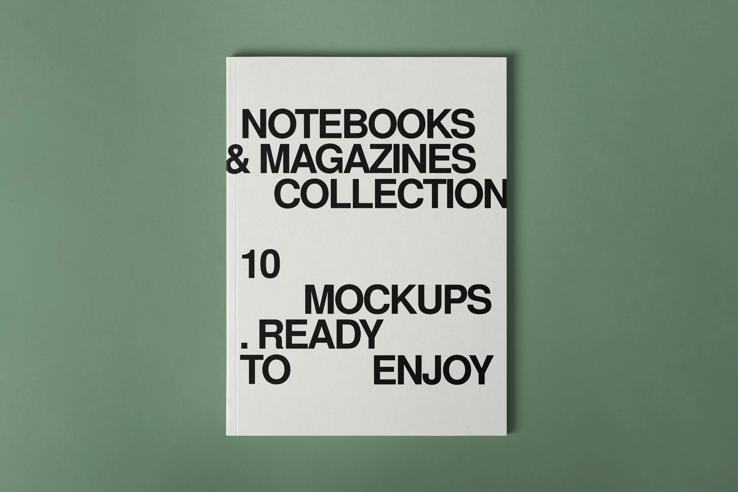 Basic Notebooks & Magazines Collection – 10 mockups