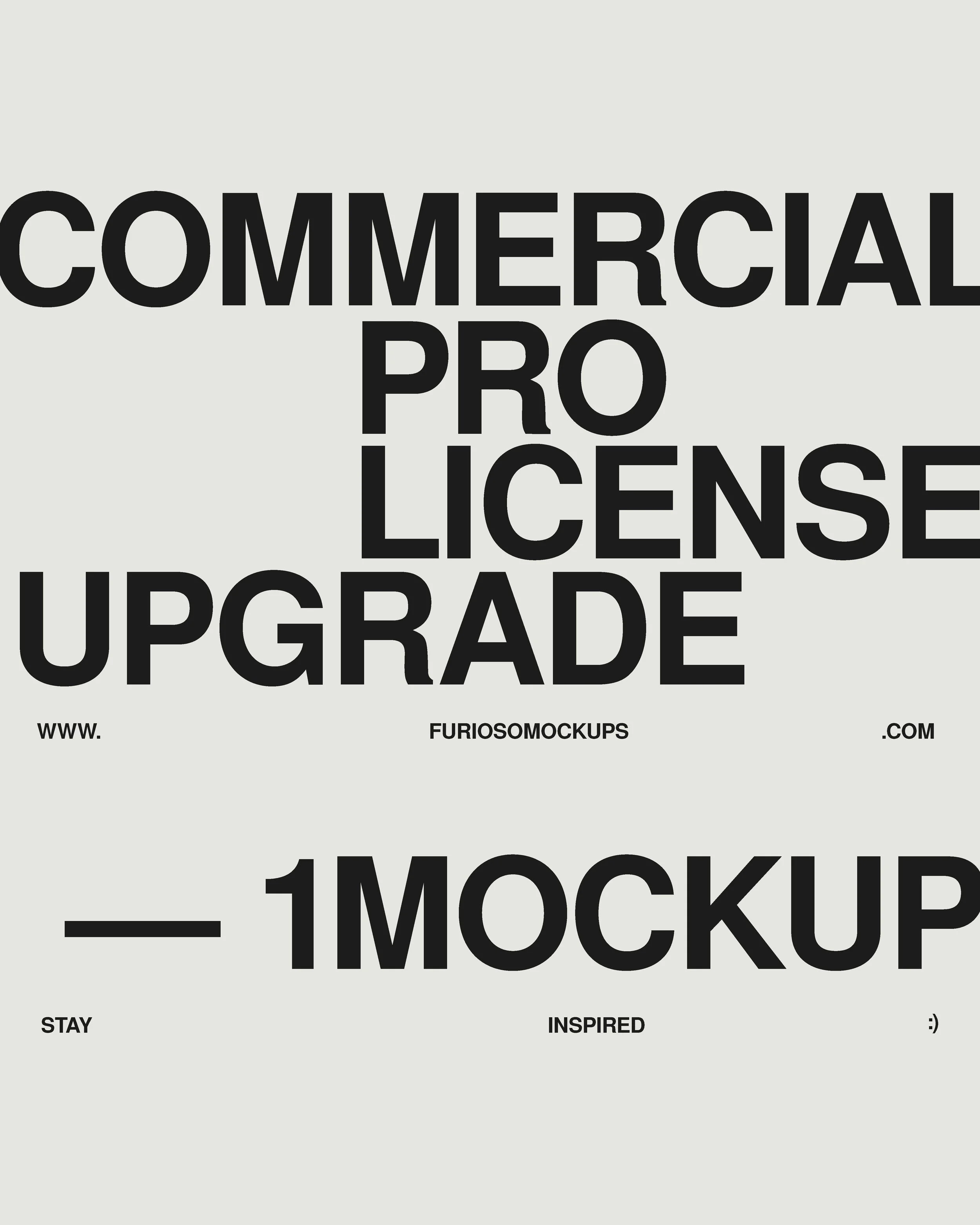 Commercial Pro License Upgrade — 1 mockup