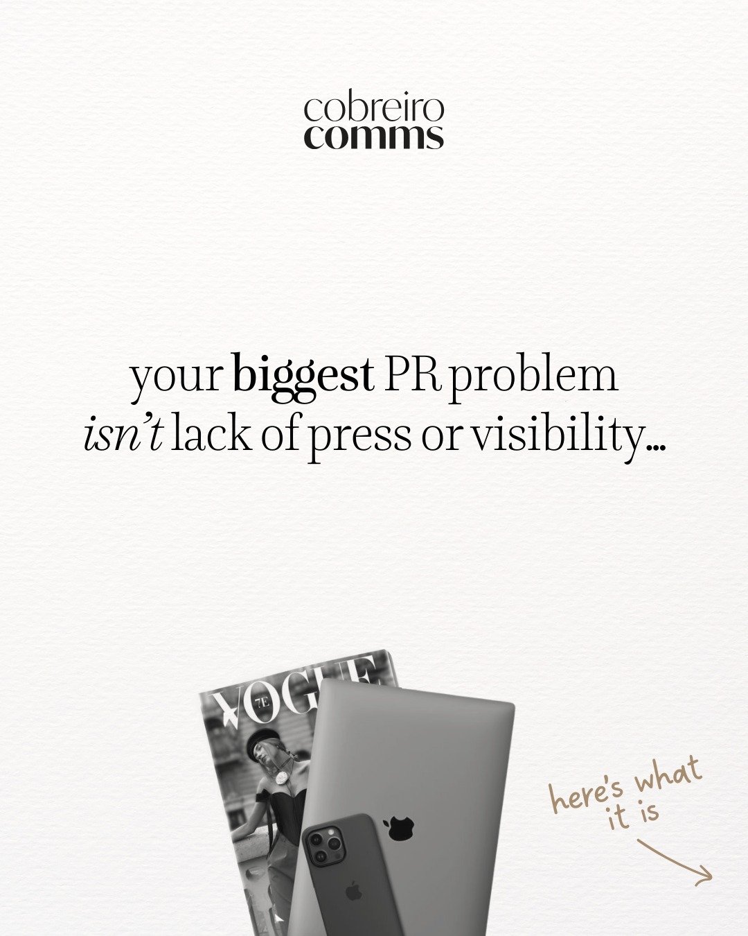 most PR problems aren&rsquo;t about doing more; they&rsquo;re about saying something meaningful. 🗞️

if you haven&rsquo;t decided what people should associate with you (or why they should keep you top of mind) they won&rsquo;t.

bookmark this before