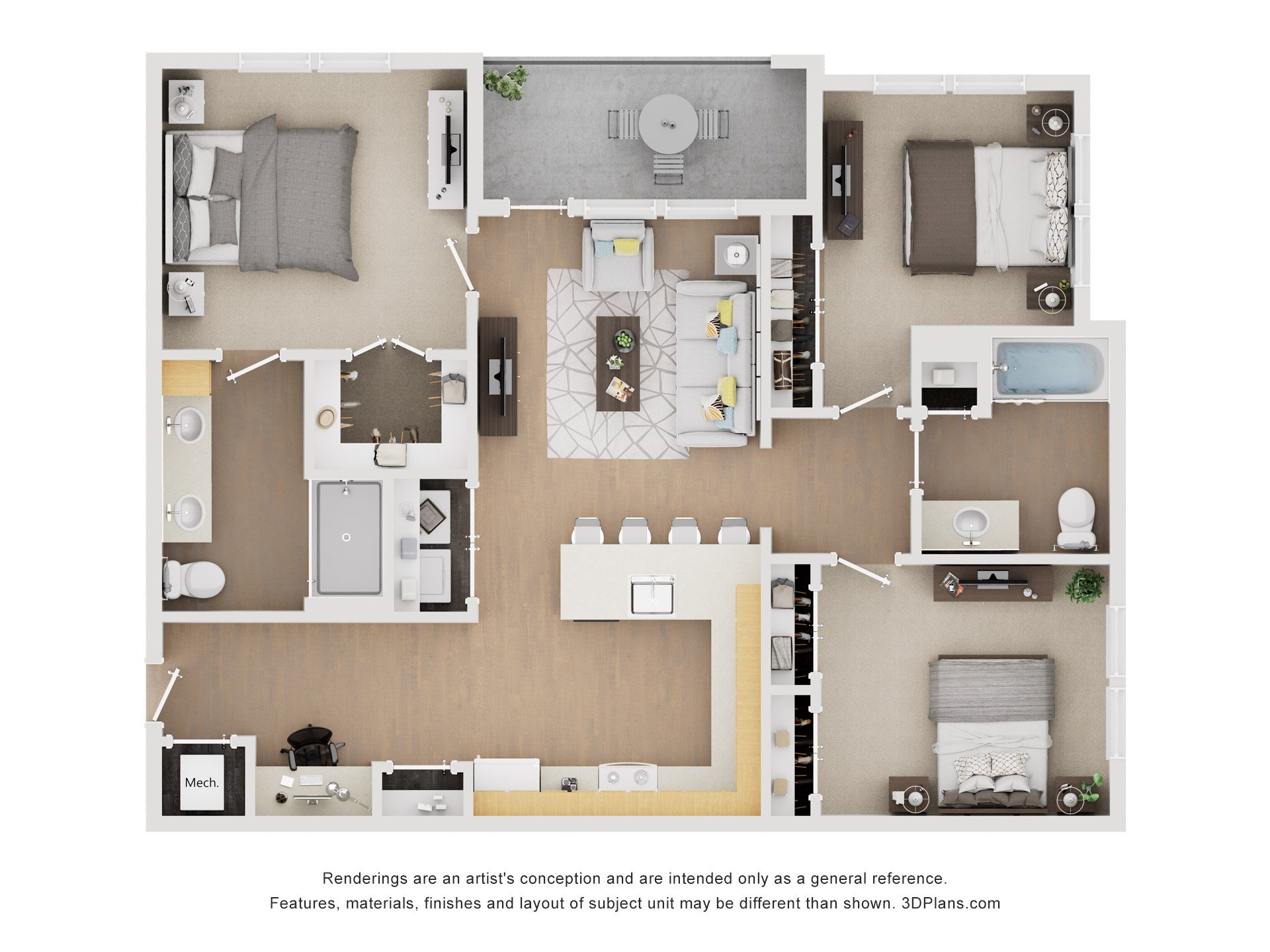3 Bed | 2 Bath