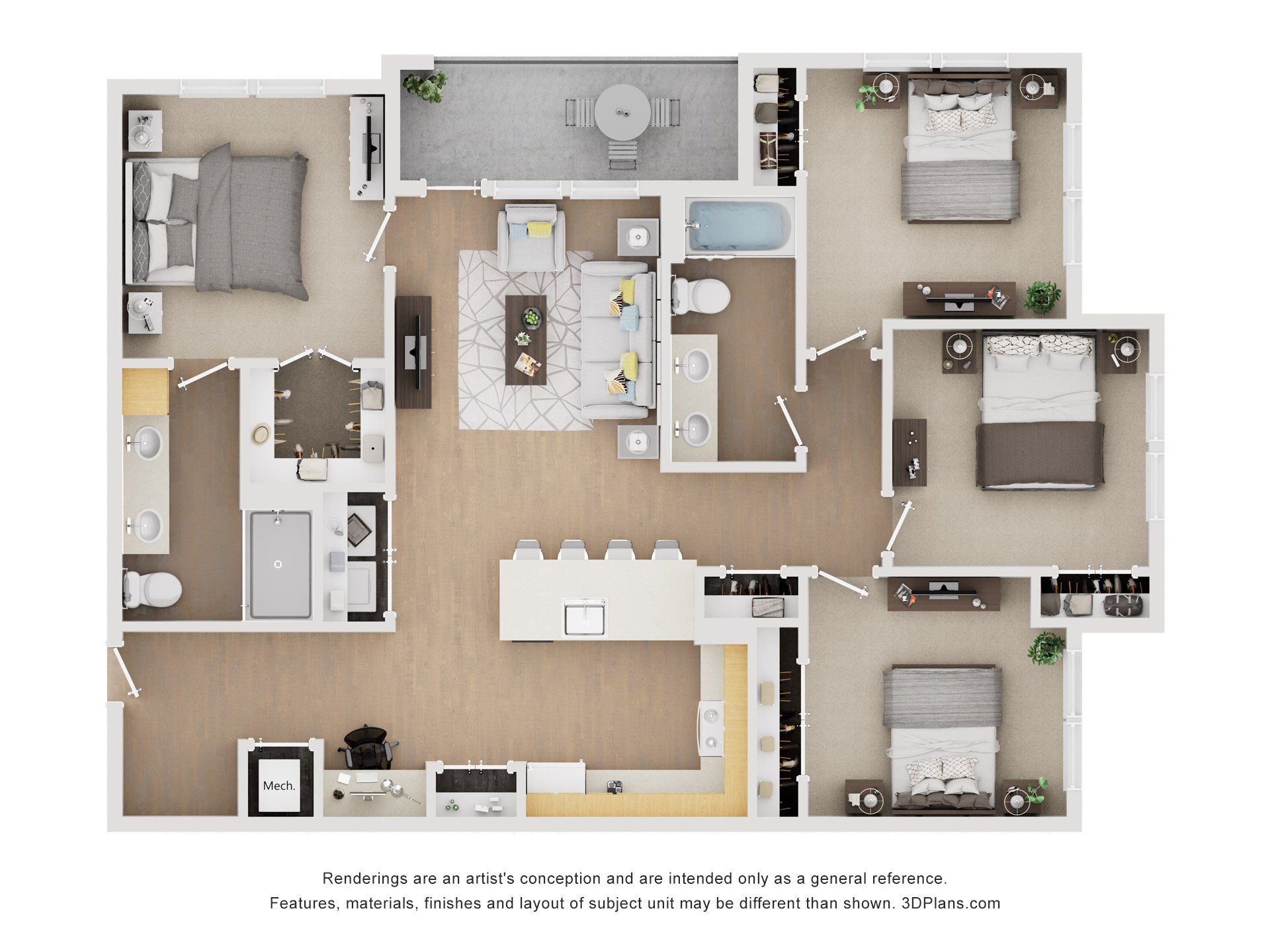 4 Bed | 2 Bath